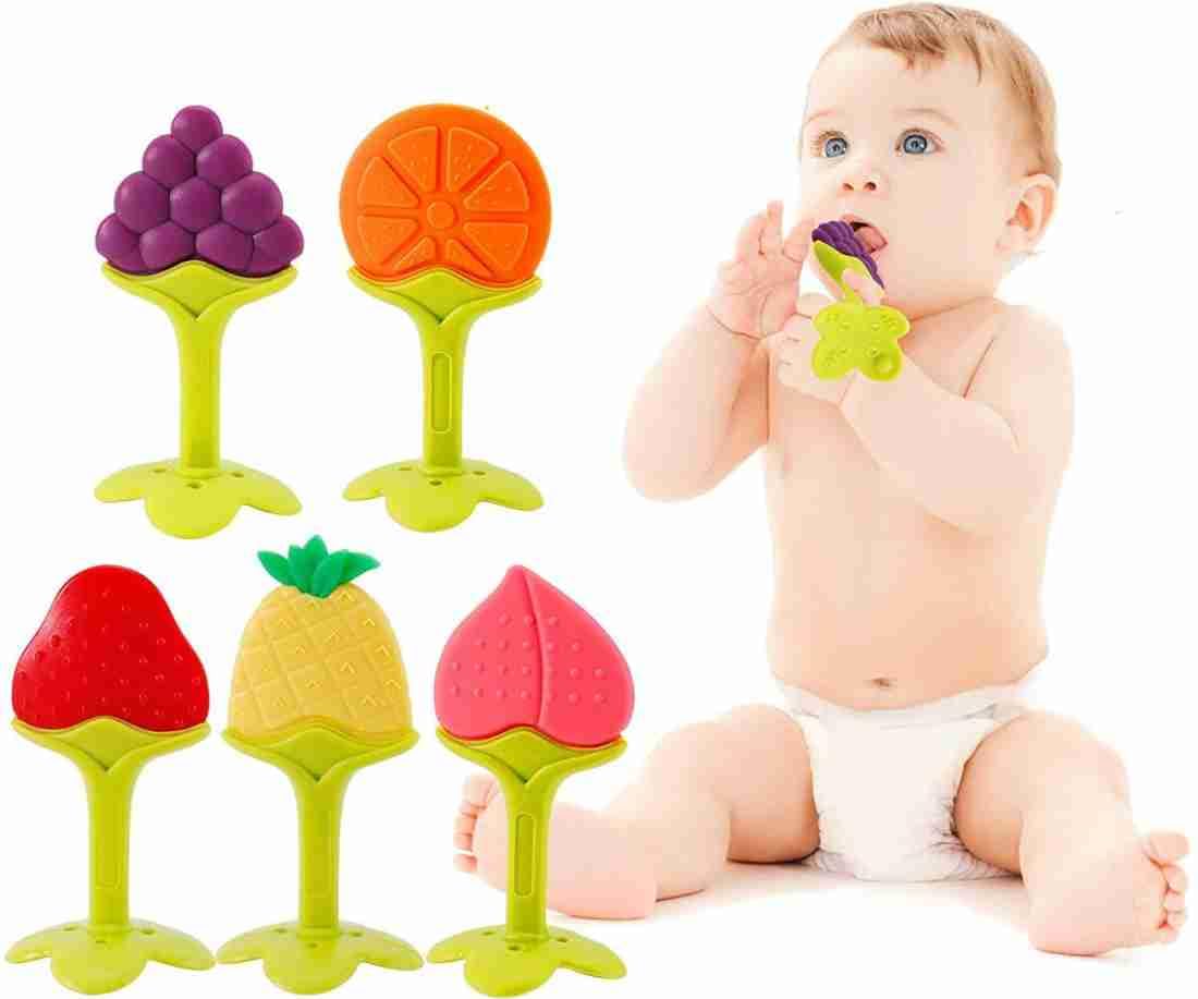 Organic Silicone Baby Teething Toys Set - BPA-Free, Freezer Safe Teether Keys for Infants & Toddlers | Soothing Sore Gums, Perfect for On-the-Go & Daycare Use (2-Pack)