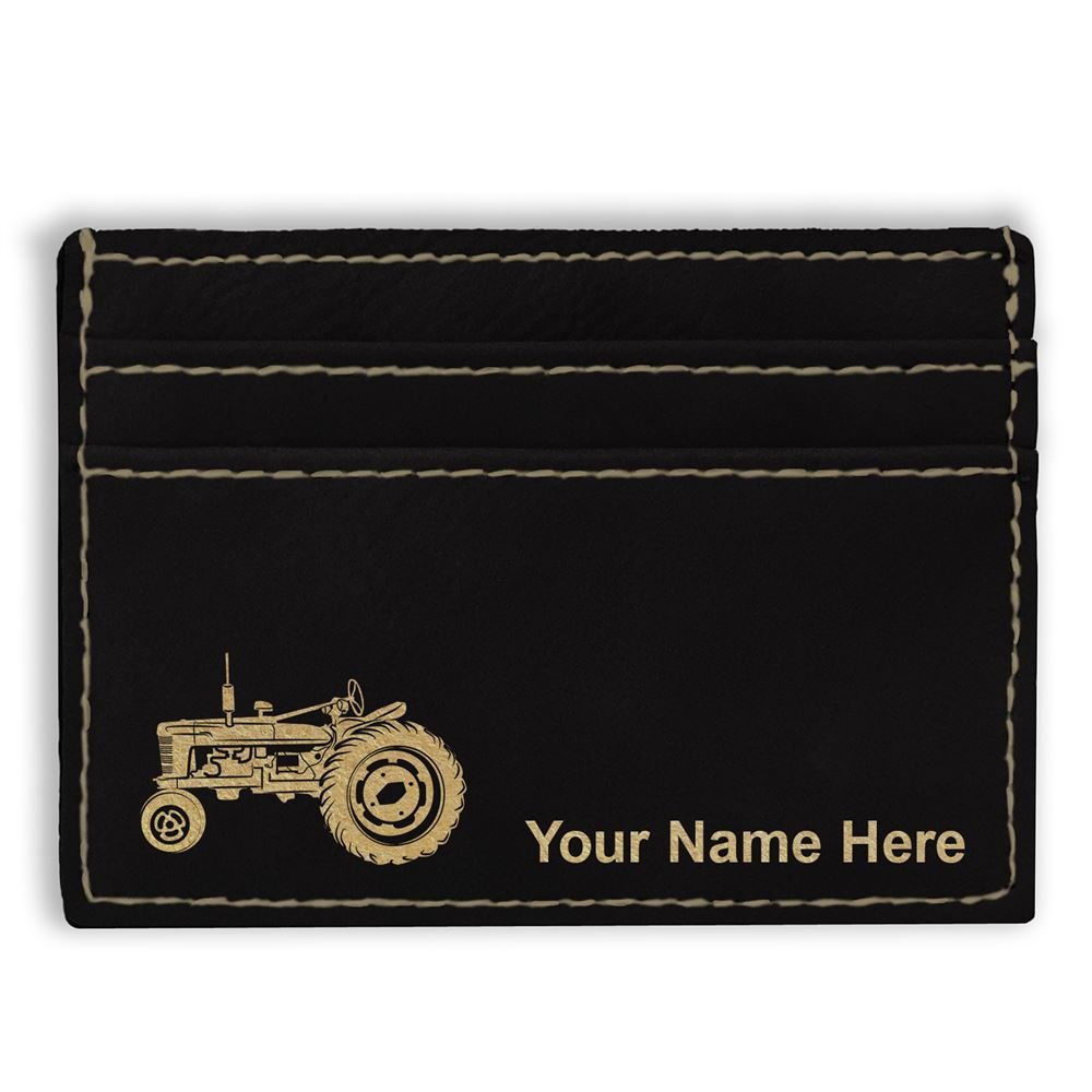 Personalized Engraved Money Clip Wallet - Vintage Farm Tractor Design - Perfect Gift for Farmers & Tractor Enthusiasts - Ideal for Cash, Cards & Daily Use