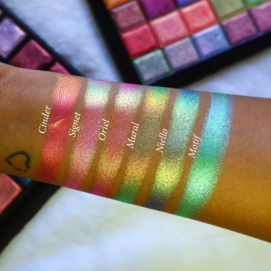 Electric Multichrome Eyeshadow Palette - Long-Lasting, Highly Pigmented Makeup for Stunning Eye Looks | Perfect for Parties, Date Nights, and Special Occasions