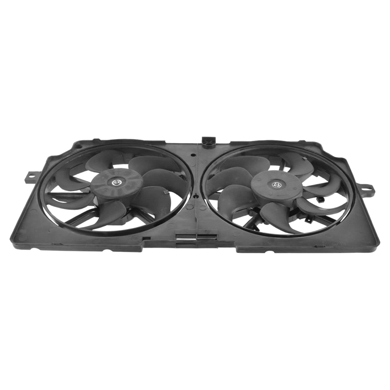 TRQ Radiator Dual Cooling Fan Assembly Compatible with 1999-2003 Buick Regal, Chevrolet Venture, Oldsmobile Intrigue, Pontiac Grand Prix - GM3115123 Replacement Part - Perfect for Engine Overheating Prevention & Summer Driving