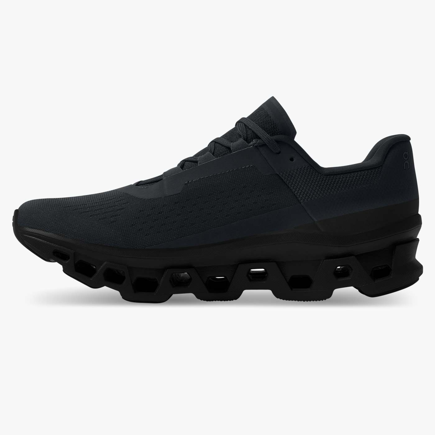 On Running Men's Cloudmonster Running Shoes - All Black | Lightweight Cushioned Sneakers for Marathon Training & Road Running