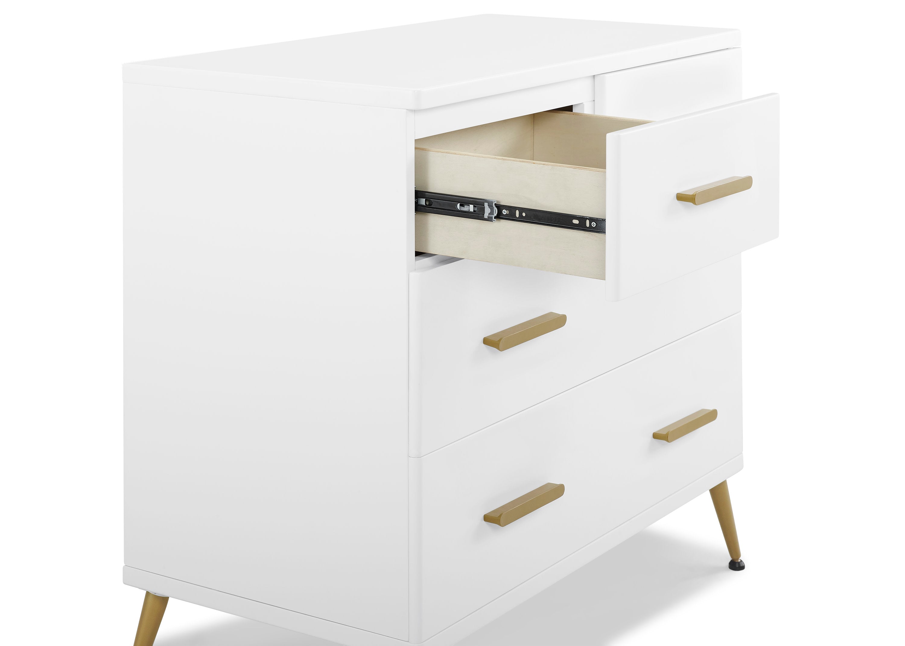 Sloane 4-Drawer Baby Dresser with Removable Changing Table Top - Perfect for Nursery Organization & Diaper Changing Station