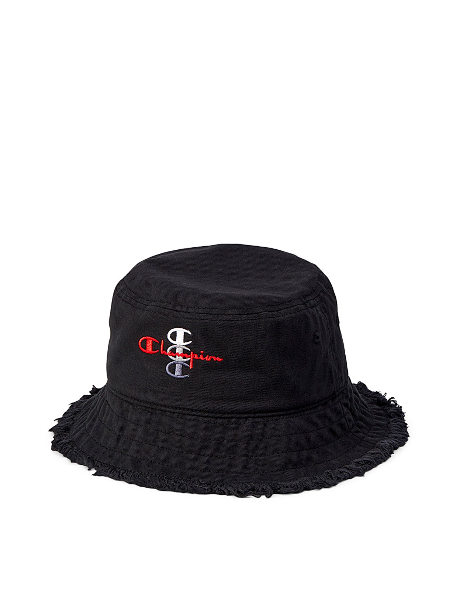 Champion Frayed Edge Bucket Hat for Men & Women - Trendy Distressed Denim Style - Perfect for Outdoor Activities, Beach, and Summer Fashion
