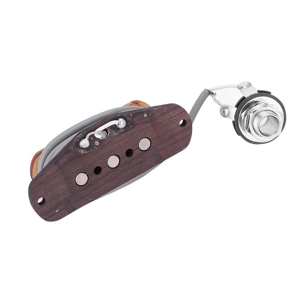 3-String Cigar Box Guitar Pickup - Pre-Wired Magnetic Pickup with Input Jack for Replacement & Repair - Perfect for DIY Guitar Projects & Blues Slide Playing