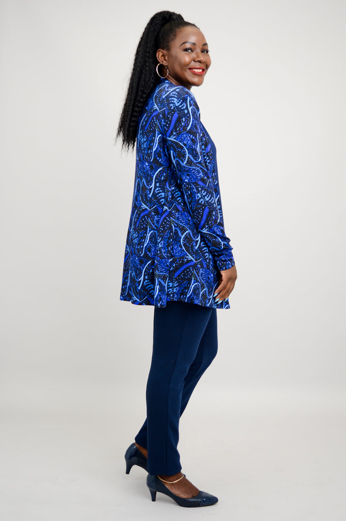 Chopra Jacket - Ancient Dot Bamboo Fabric - Lightweight & Comfortable for Yoga, Meditation & Outdoor Activities - Final Sale