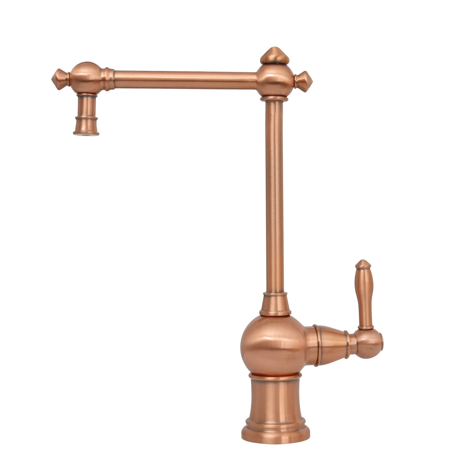 Akicon One-Handle Copper Drinking Water Filter Faucet - Instant Hot Water Dispenser & Filtration System - Premium Copper Construction for Kitchen & Bathroom Use
