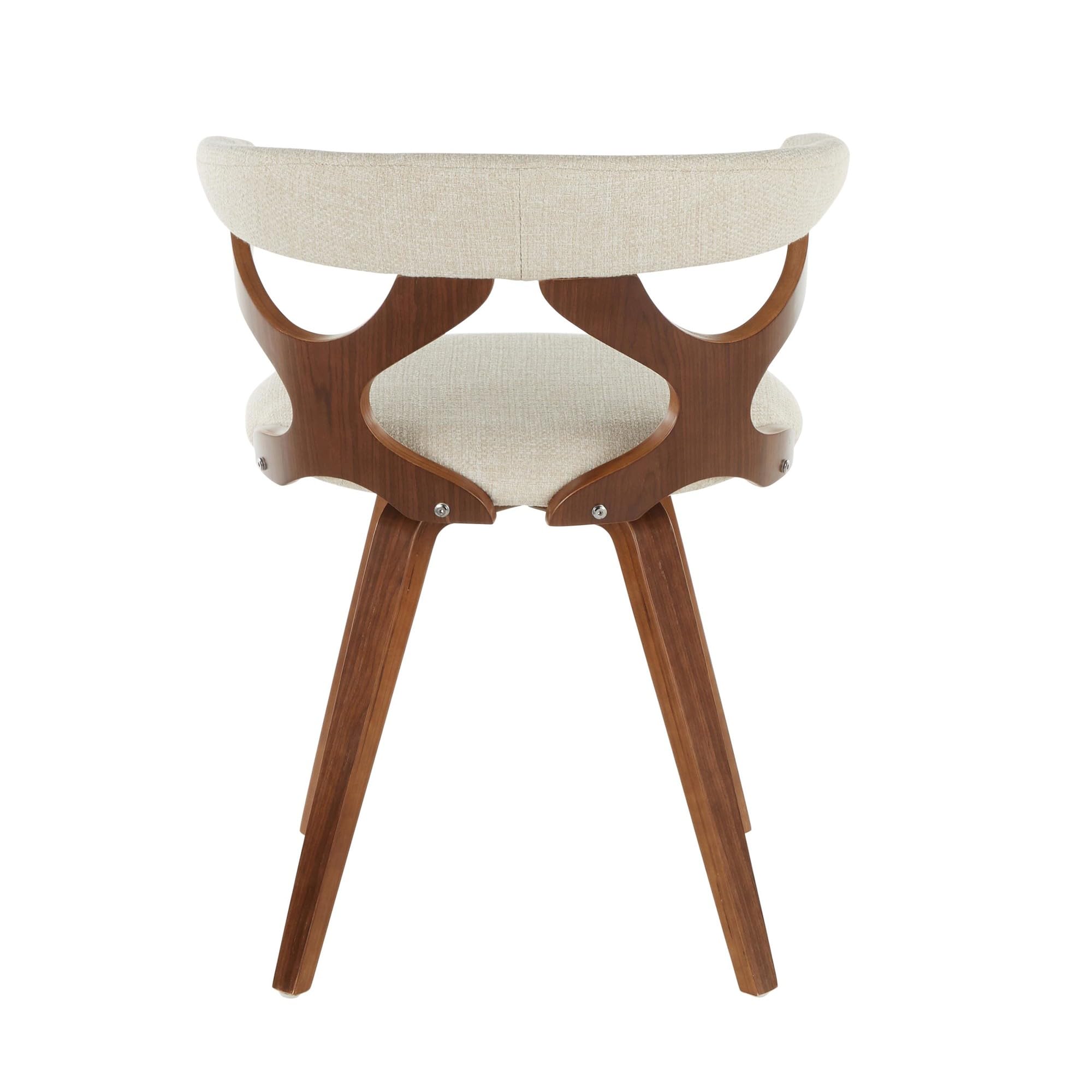 LumiSource Gardenia Upholstered Dining Chair - Mid-Century Modern Kitchen Chair for Dining Table - Comfortable & Stylish Seating for Home, Restaurant, or Office Use