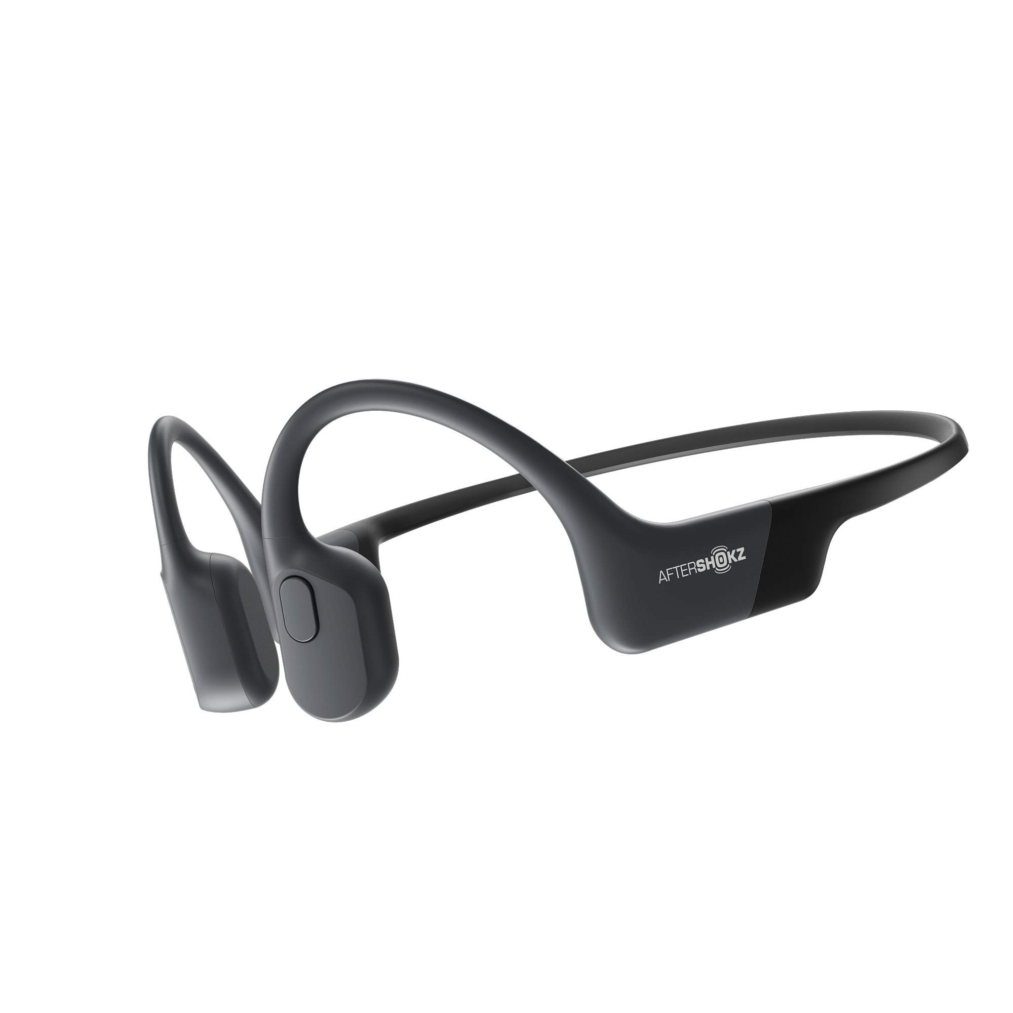 Shokz OpenRun (Formerly Aftershokz Aeropex) - Open-Ear Bluetooth Bone Conduction Headphones for Running & Workouts - Sweatproof Wireless Sport Earphones with Built-in Mic - Perfect for Gym, Cycling & Outdoor Activities