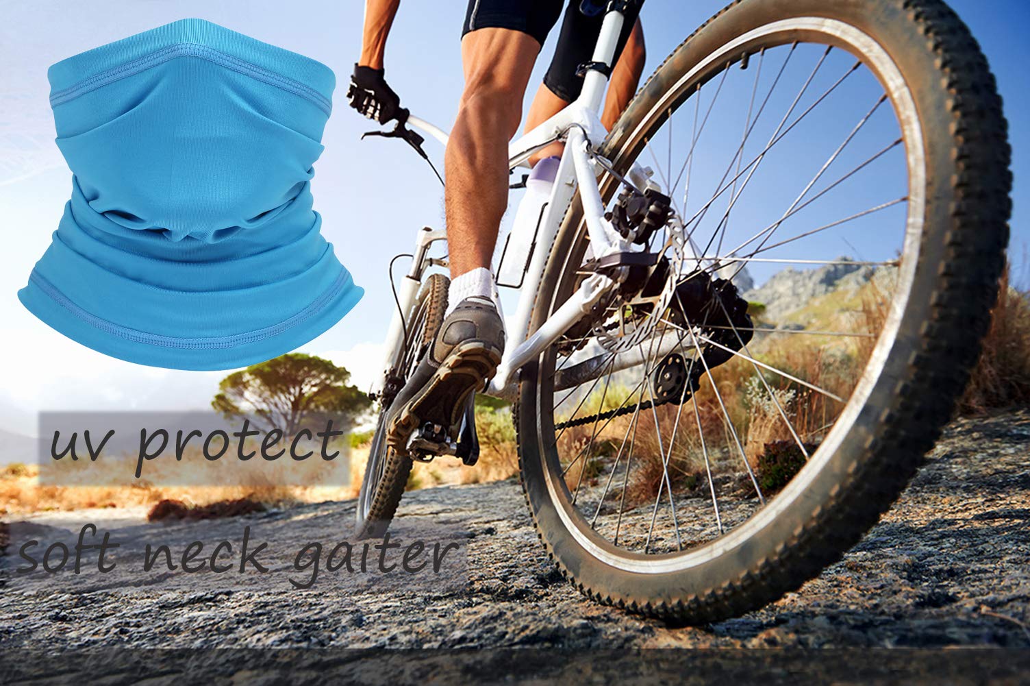 Breathable Cooling Neck Gaiter Face Mask - UPF 50+ Sun Protection, Moisture Wicking & UV Protection for Men Women - Perfect for Fishing, Cycling, Hiking, Running, Motorcycling & Outdoor Sports