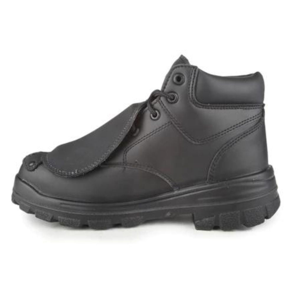 STC Press Men's 6-Inch Steel Toe Work Boots with External MET Guard - Safety Shoes for Construction, Warehouse & Industrial Work (Model 22075, Size 11) - Durable & Comfortable for Long Shifts