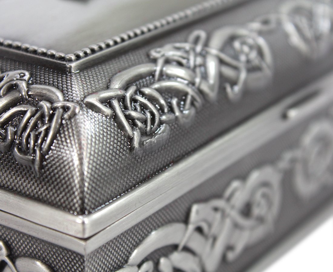 Authentic Claddagh Irish Jewelry Box - Medium Size for Rings, Necklaces & Keepsakes | Perfect for Wedding, Anniversary & Birthday Gifts