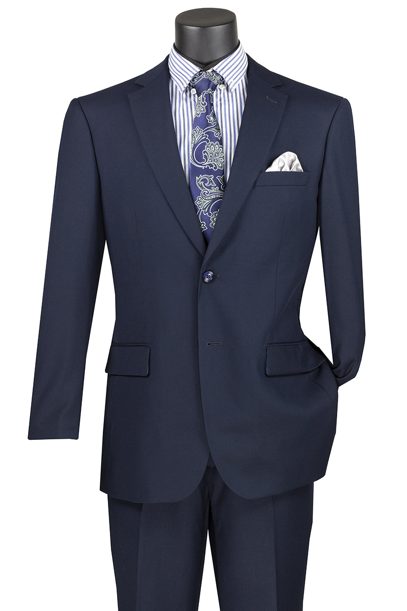 2 Piece Suit with 2 Inch Adjustable Waistband for Women - Navy Blue Formal Business Attire | Perfect for Office, Interviews & Professional Events