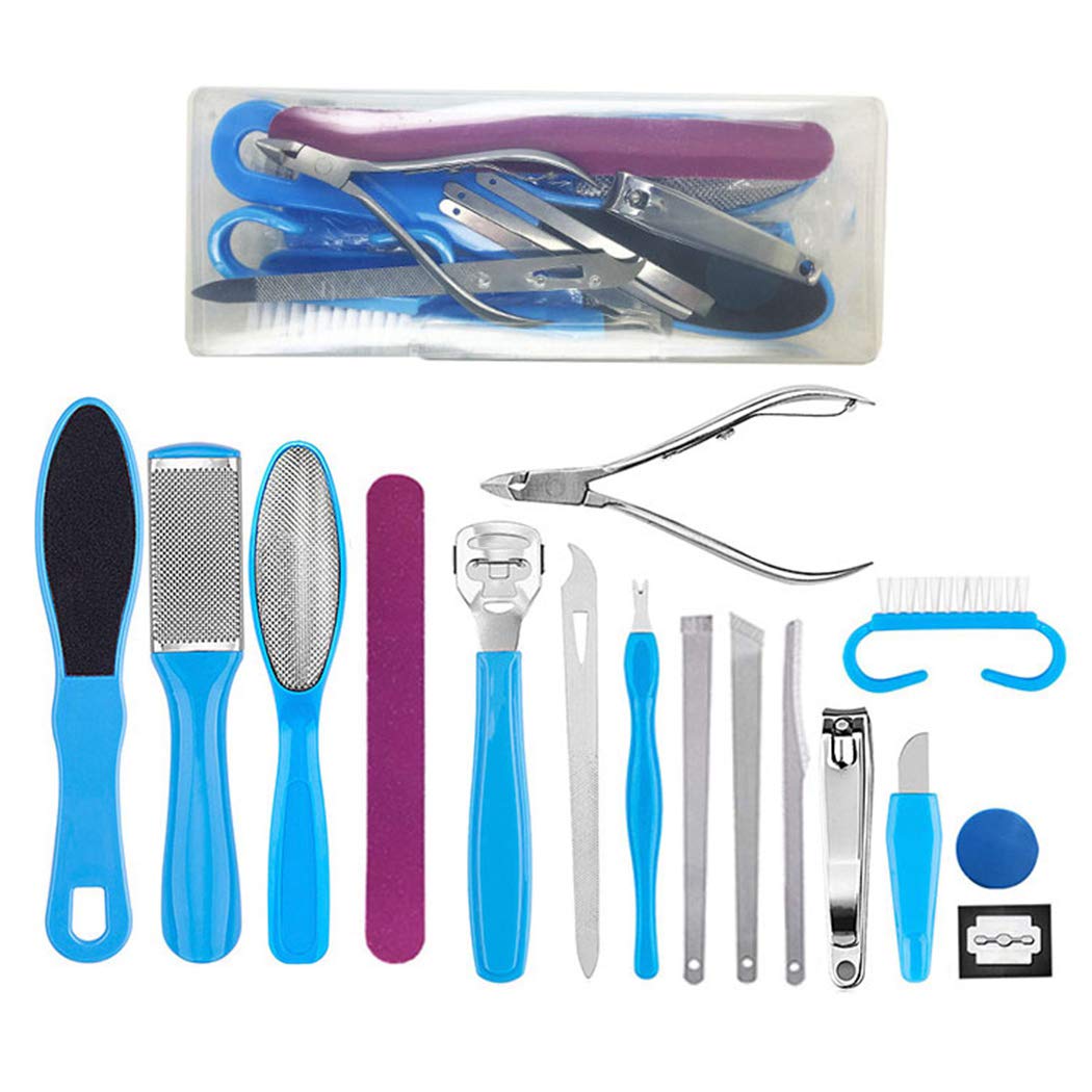 Legendog 16PCS Professional Pedicure Kit - Nail Grinder, Clippers & Files Set with Storage Box - Perfect for Home & Salon Nail Care