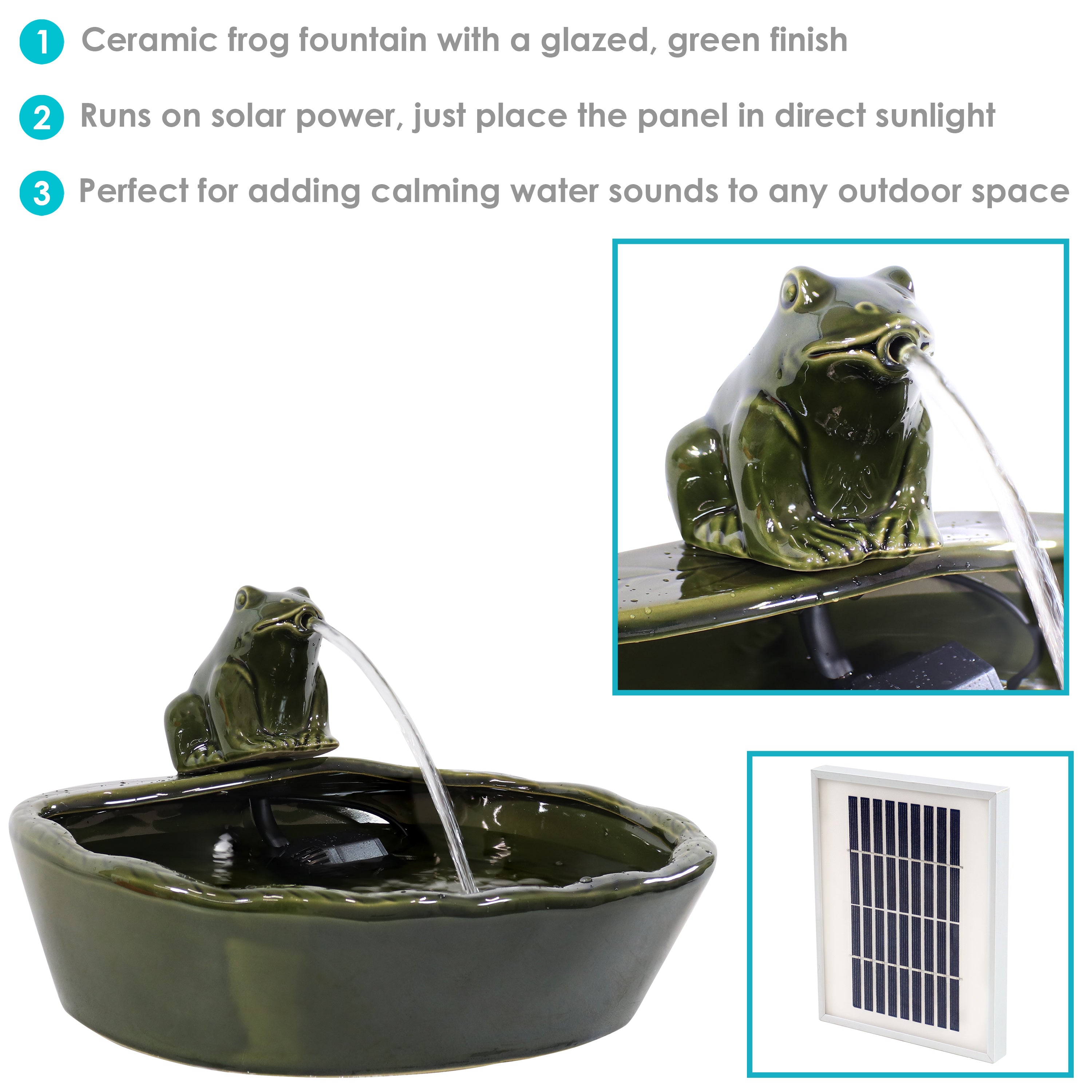 Modern Cascading Bowls Solar Fountain with Battery Backup - 28 Inch Outdoor Water Feature for Garden, Patio, and Yard Decor