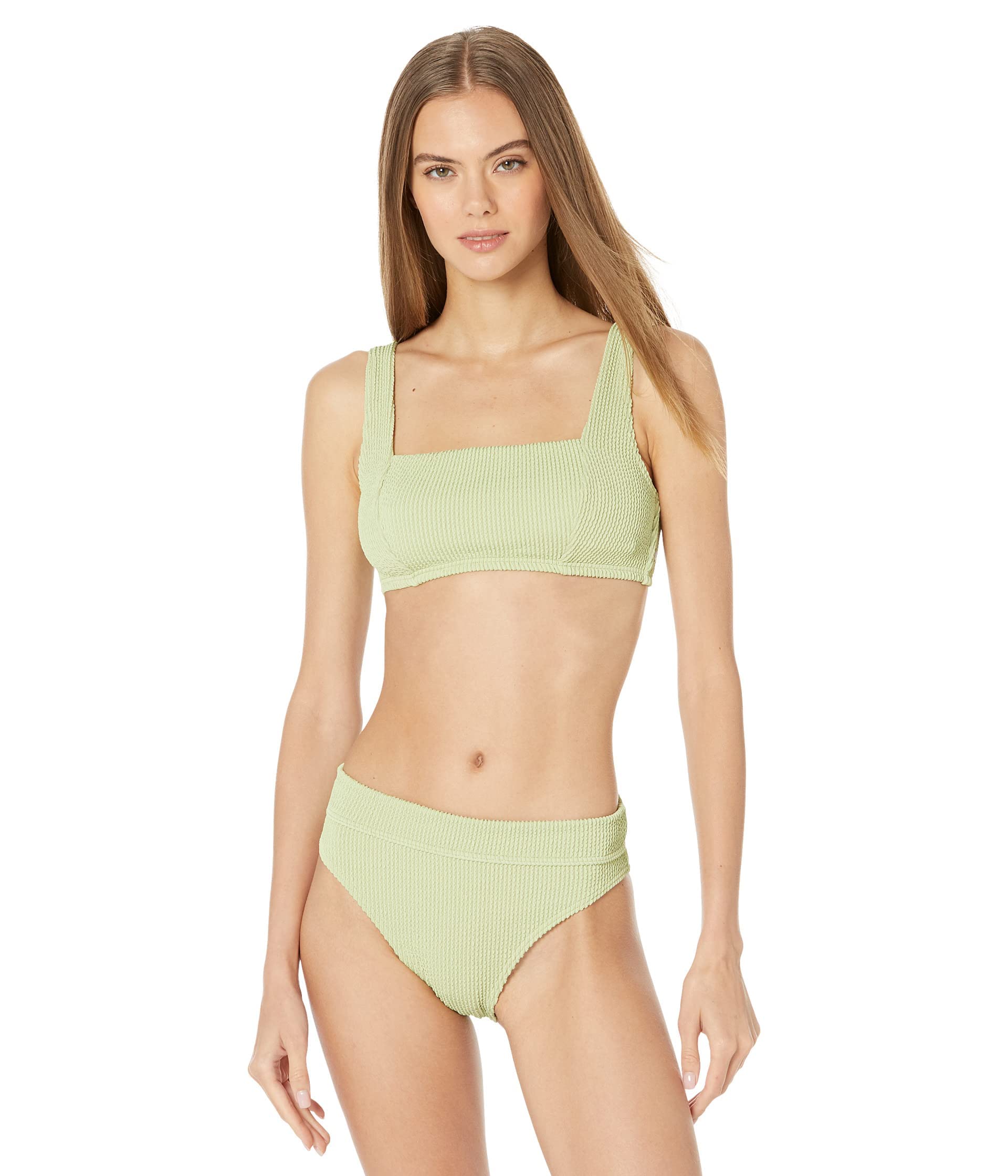 Billabong Women's Standard Summer High Square Bralette Bikini Top - Comfortable Swimwear for Beach, Pool & Vacation | Perfect for Surfing, Sunbathing & Water Sports