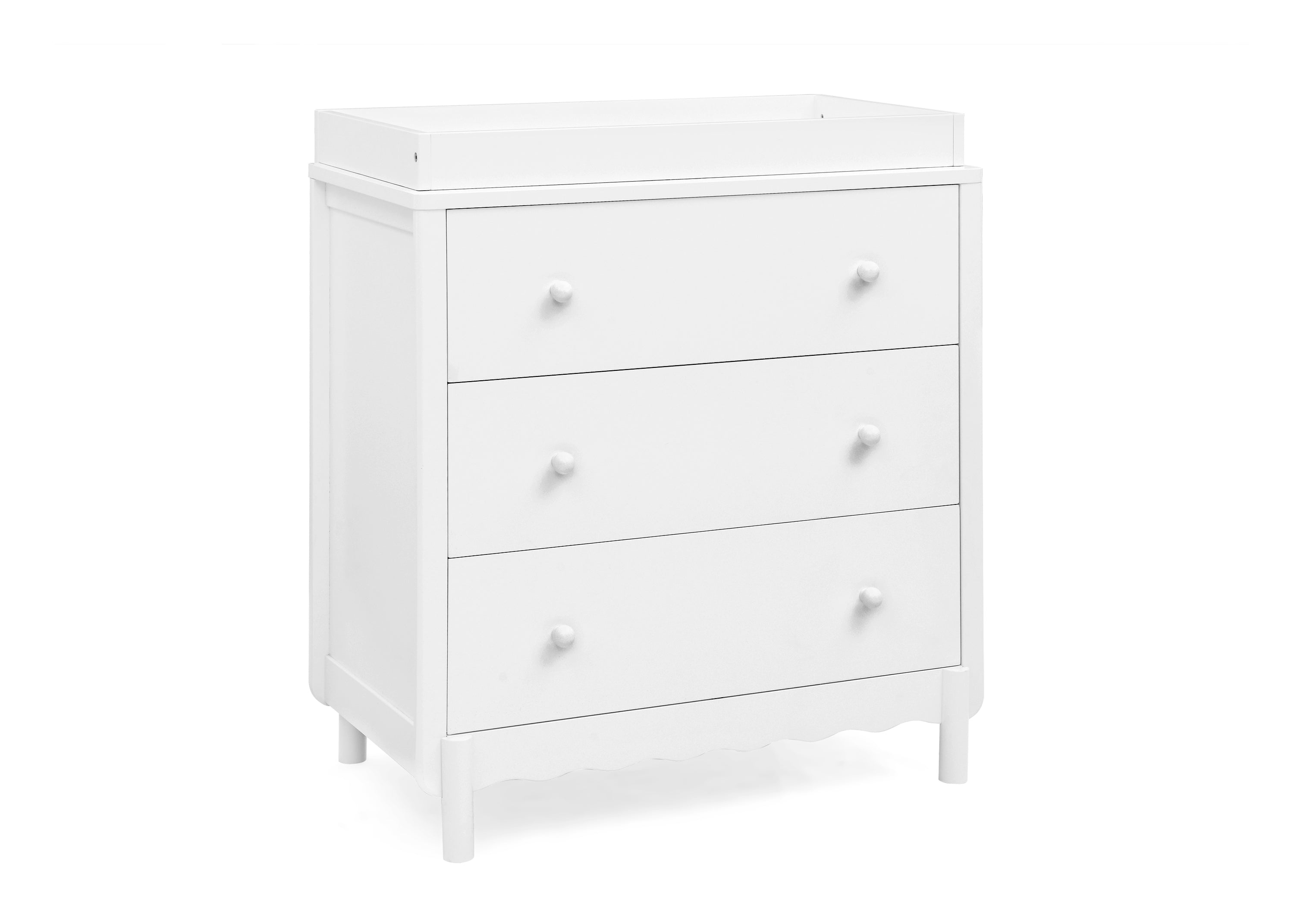 William 3-Drawer Baby Dresser with Changing Table Top & Safety Interlocking Drawers - Perfect Nursery Furniture for Diaper Changes & Infant Clothing Storage
