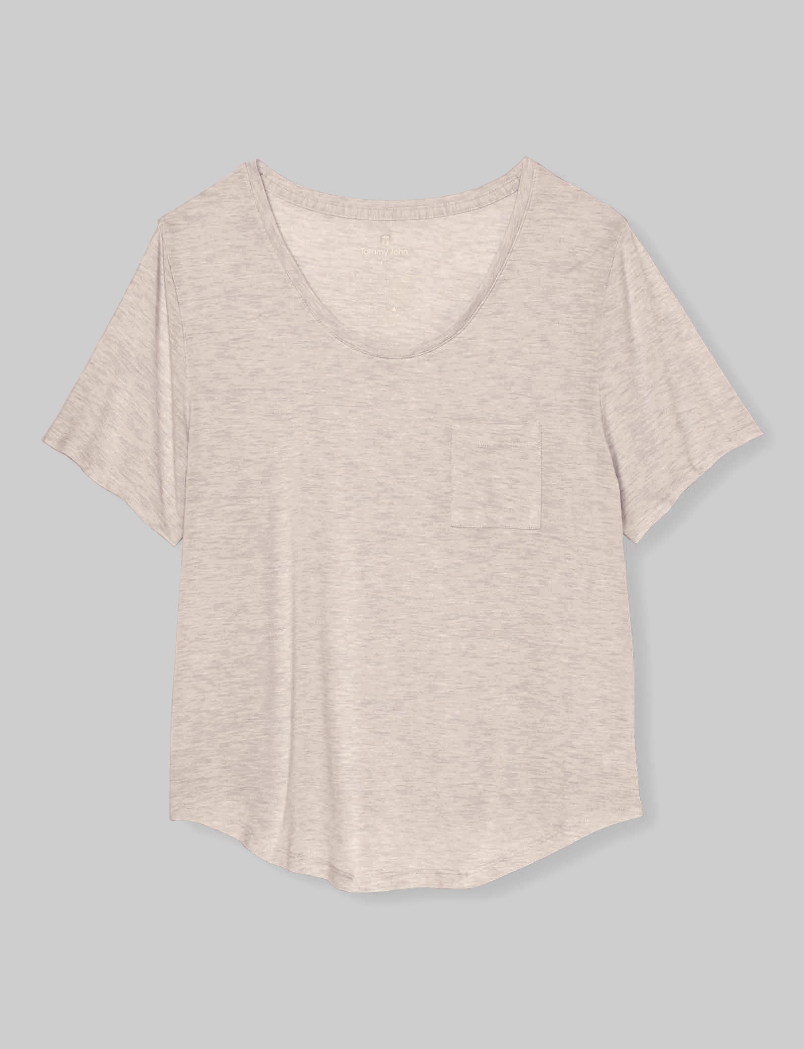 Women's Ultra Soft Second Skin Sleep Pocket Tee - Comfortable Lounge & Nightwear for Relaxing at Home