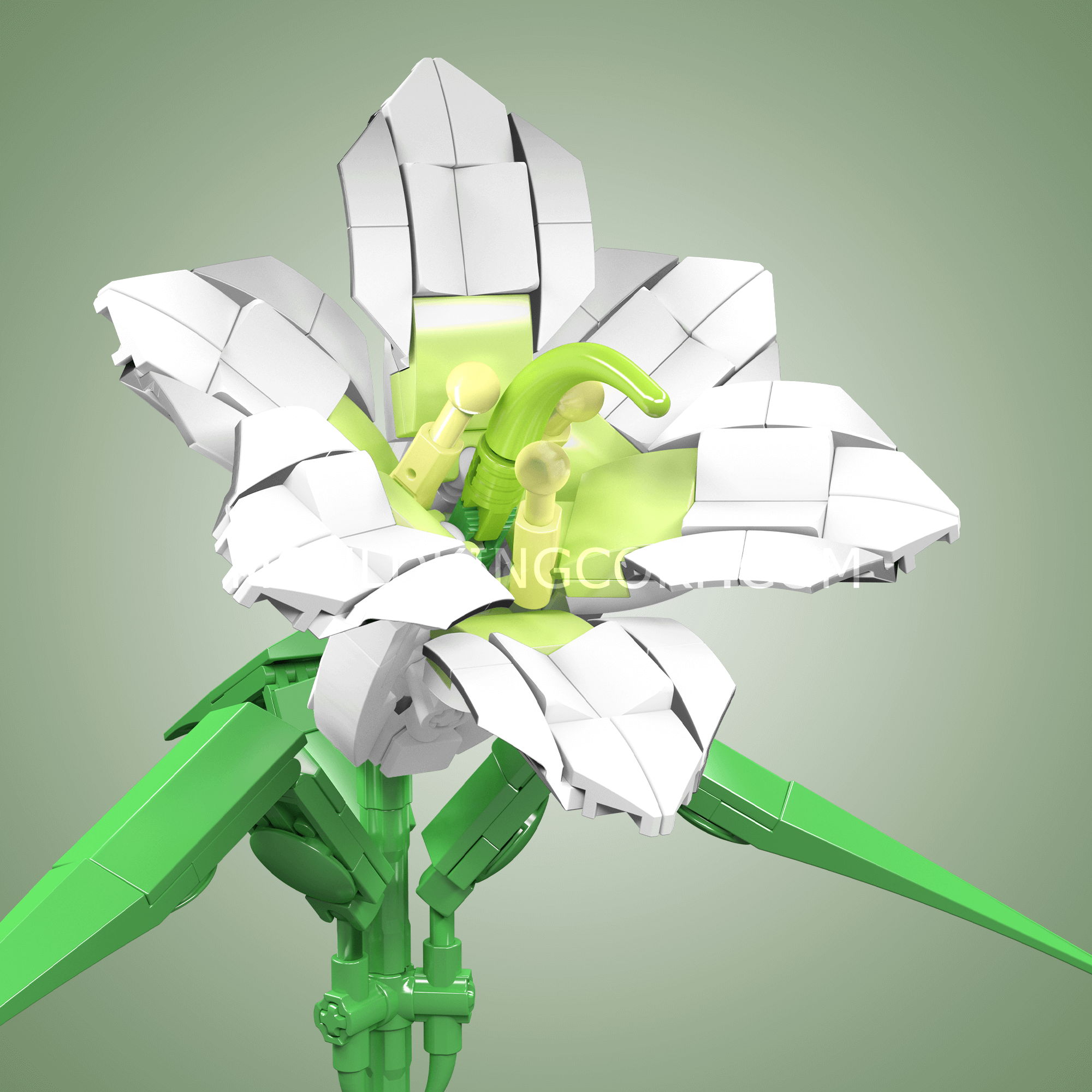 Mould King 24001 Lily Flower Artificial Building Set - 178 PCS Creative Bricks for Home Decor, Gift & DIY Flower Arrangement | Perfect for Birthday, Wedding & Room Decoration