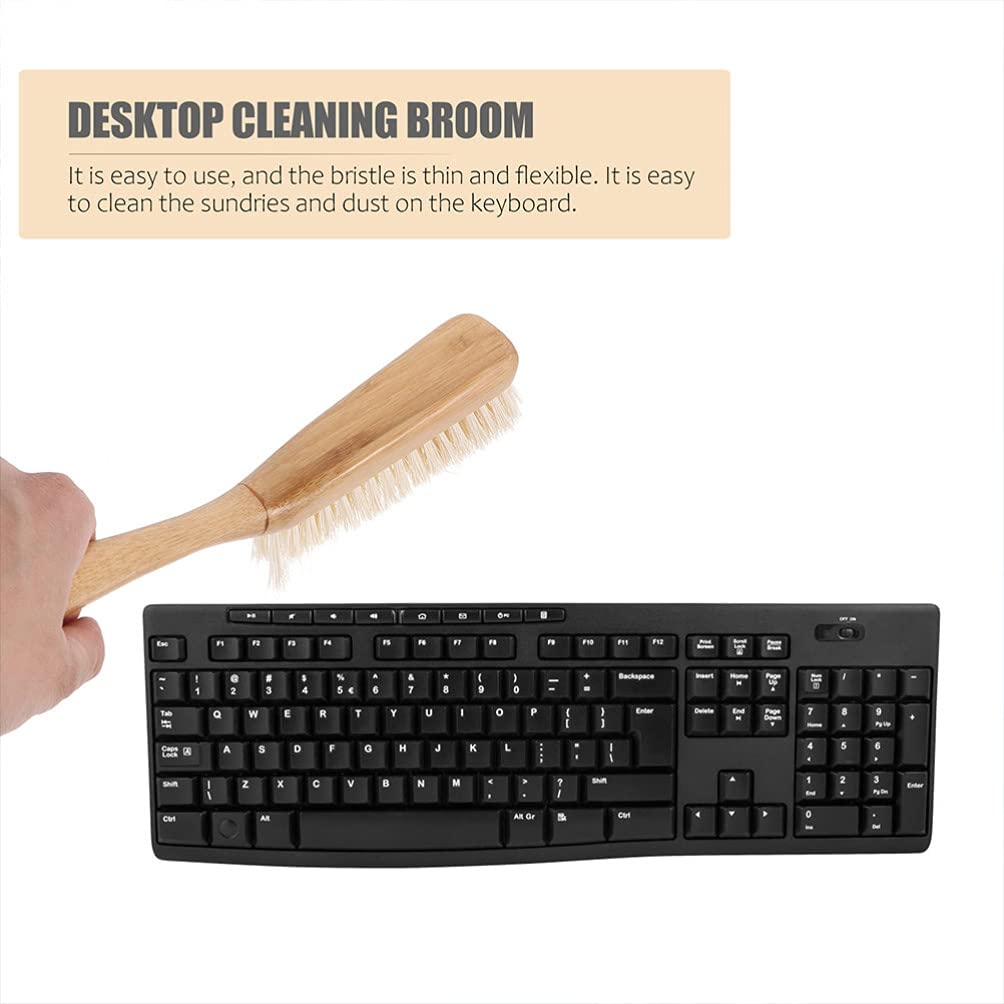 Cabilock Mini Broom and Dustpan Set - Compact Desktop Cleaning Tool for Home, Office & Car | Efficient Sweeping for Small Spaces, Keyboards, Shelves & Countertops