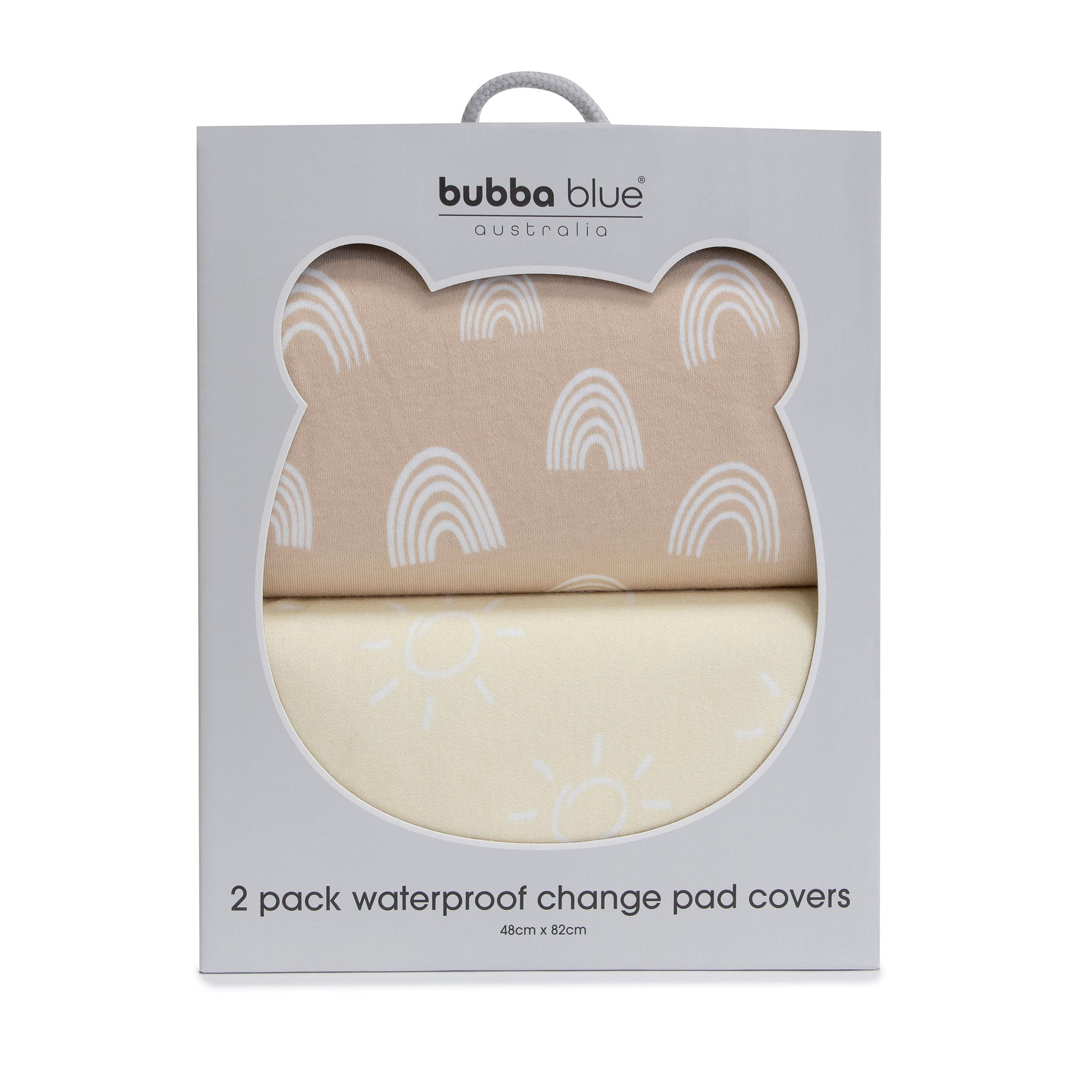 Nordic 2-Pack Waterproof Changing Pad Covers - Soft Vanilla & Latte Colors - Perfect for Baby Nursery, Diaper Changing Station & Travel