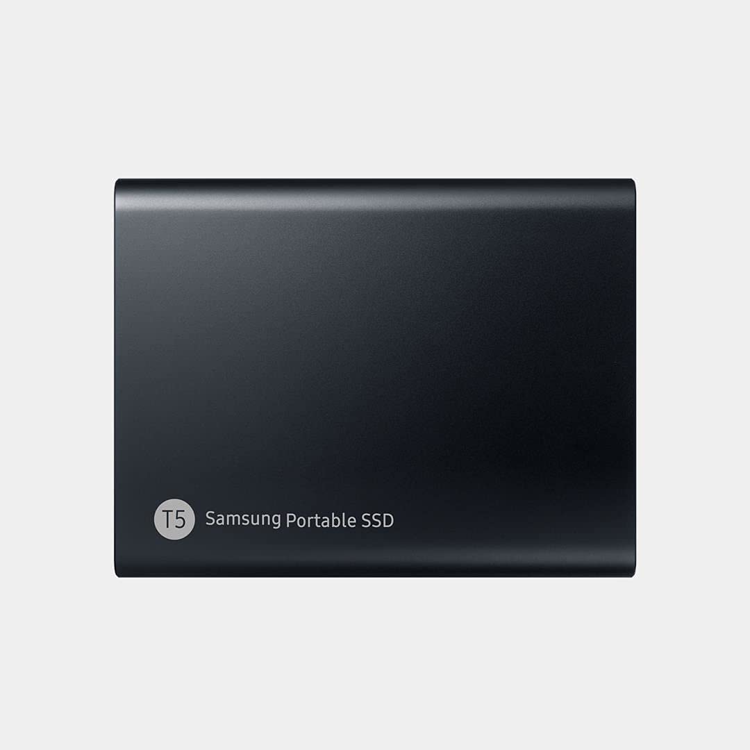 Samsung T5 1TB Portable SSD - High Speed External Solid State Drive, USB 3.1, Compact & Lightweight for Mac, PC, Laptop, Gaming, Photography, Video Editing & Data Storage (Black)