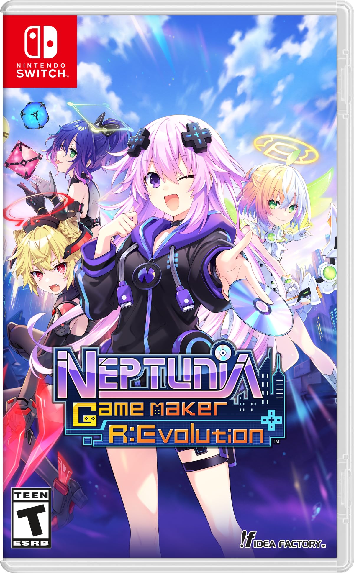 Neptunia Game Maker R:Evolution for Nintendo Switch - JRPG Adventure Game for Anime Fans - Perfect for Gaming at Home or On the Go