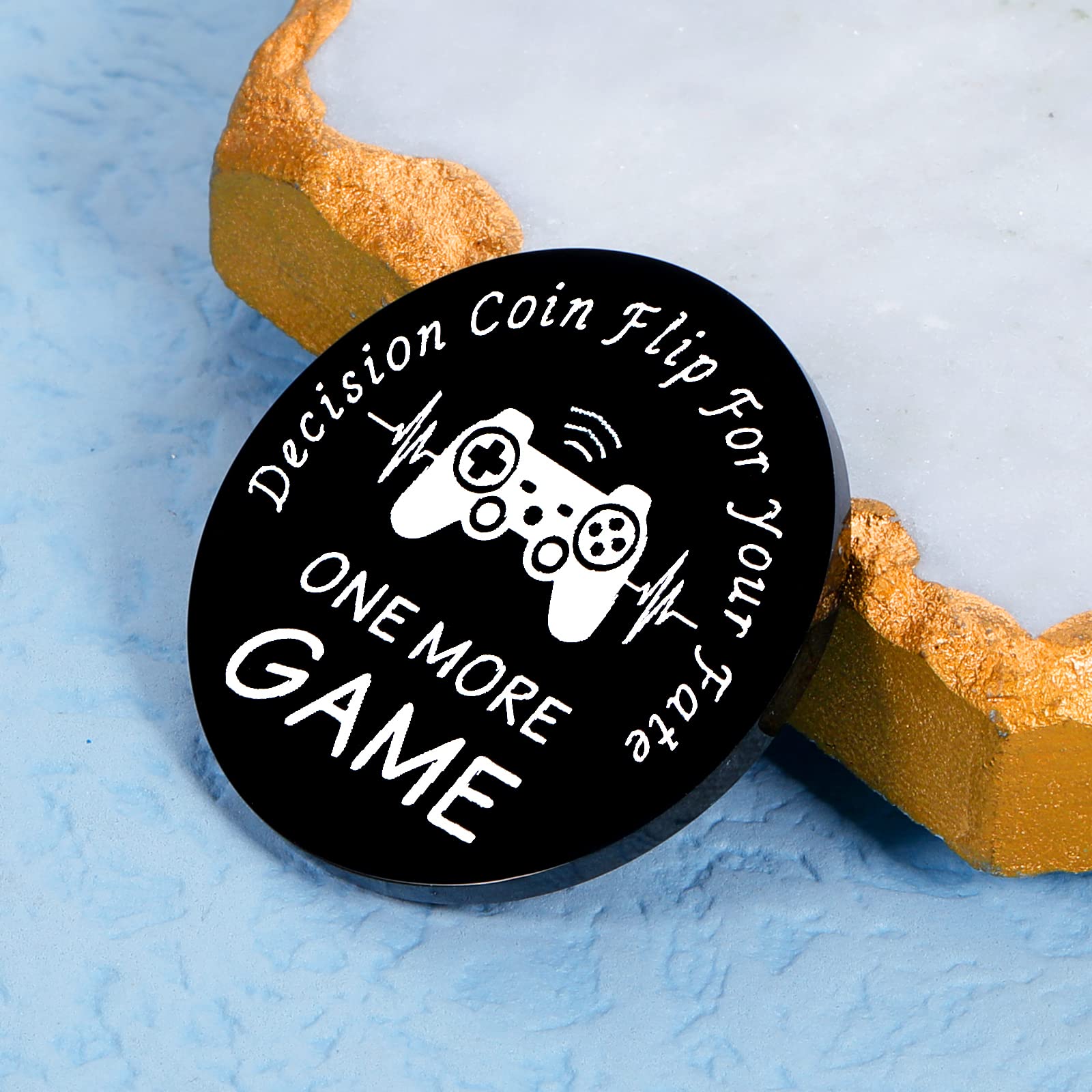Funny Decision Maker Coin for Gamers - Perfect Gifts for Teens, Boys, Girls, Men & Women - Great for Christmas, Birthday, Valentine's Day - Ideal Gaming Accessory for Parties, White Elephant & Stocking Stuffers