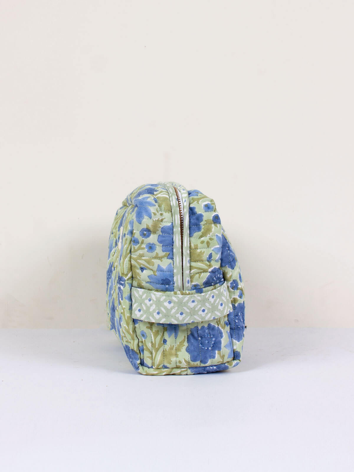 Floribunda Washbag in Sage Green - Waterproof Travel Cosmetic Bag for Women, Perfect for Toiletries, Makeup, and Essentials on the Go