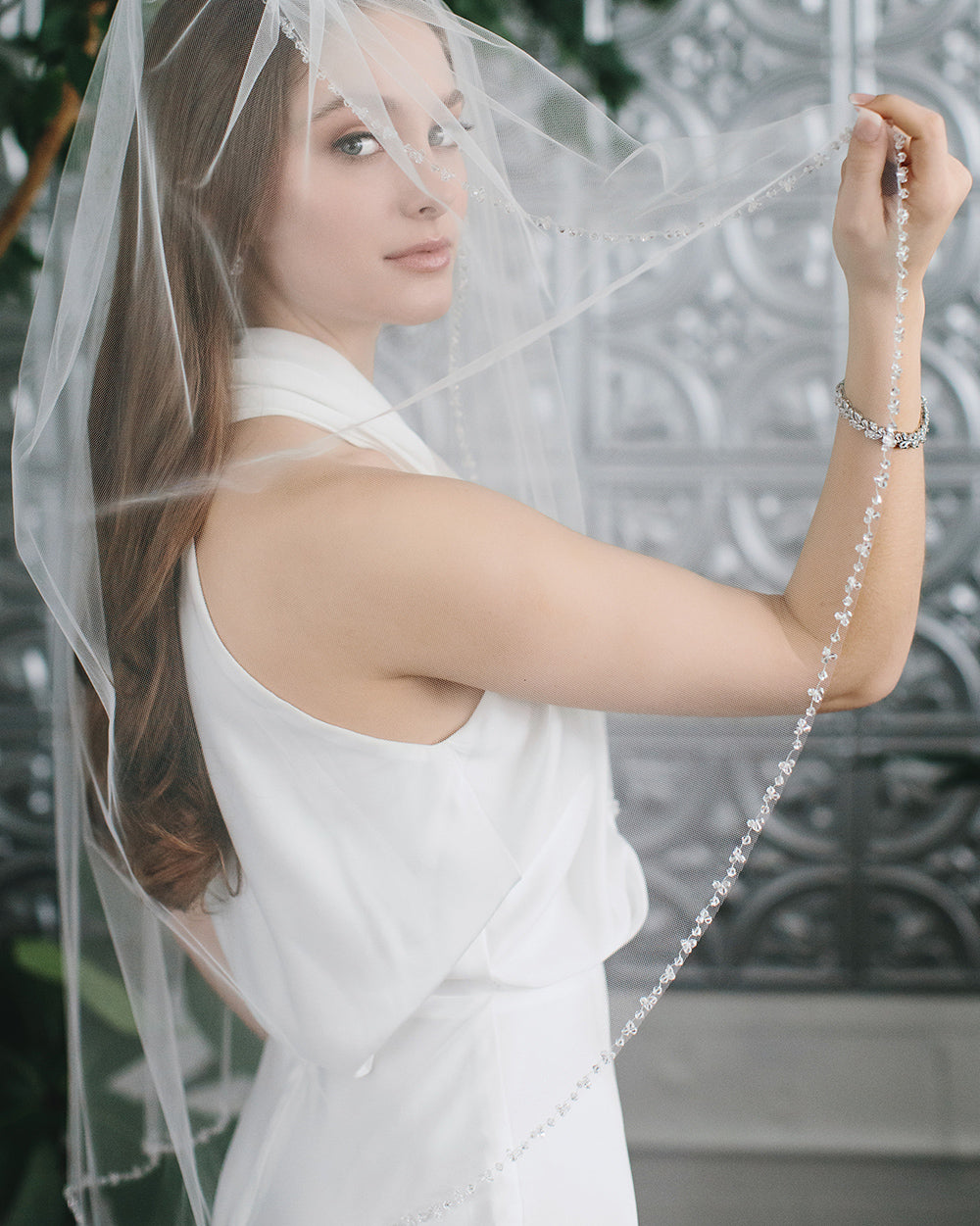 Stephanie Crystal Veil - Elegant Wedding Accessory for Brides, Bridesmaids & Prom | Perfect for Weddings, Formal Events & Special Occasions