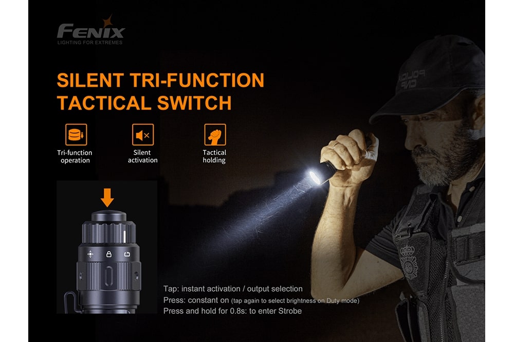Fenix TK11 TAC LED Tactical Flashlight 1600 Lumens - High-Intensity Rechargeable Flashlight for Outdoor, Camping, Hunting & Emergency Use