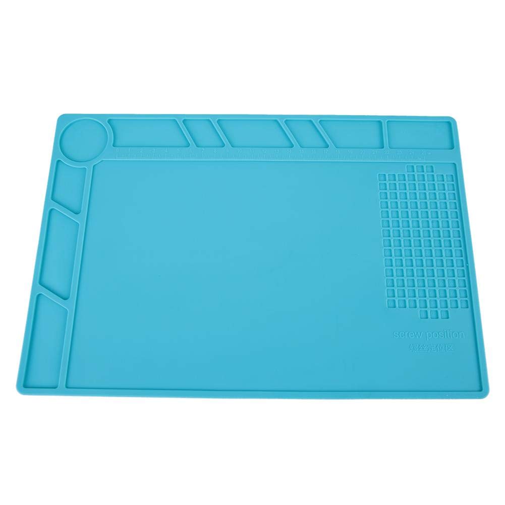 High-Temperature Heat Resistant Soldering Mat (500°C) - Non-Slip Insulation Pad for Soldering Station, Watch & Phone Repair - Perfect for Electronics Workbench, DIY Projects & Jewelry Making