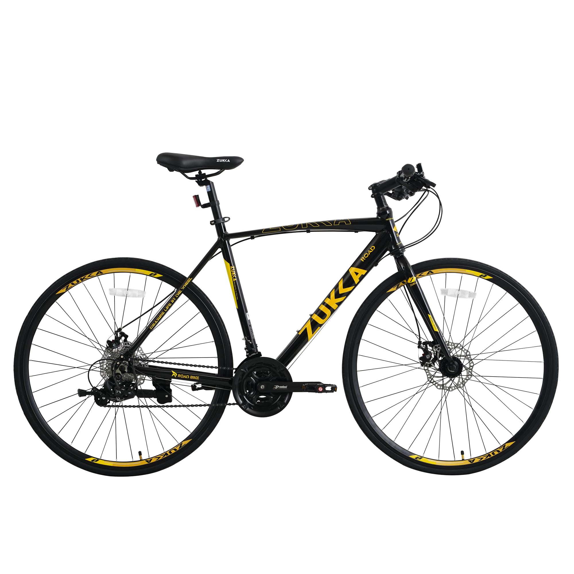 **Hybrid Women's Bike 700C - 24 Speed Lightweight Aluminum Frame Road Bicycle for Adults - Commuting, Fitness & Leisure Riding - Supports 330LBS - 4 Color Options**
