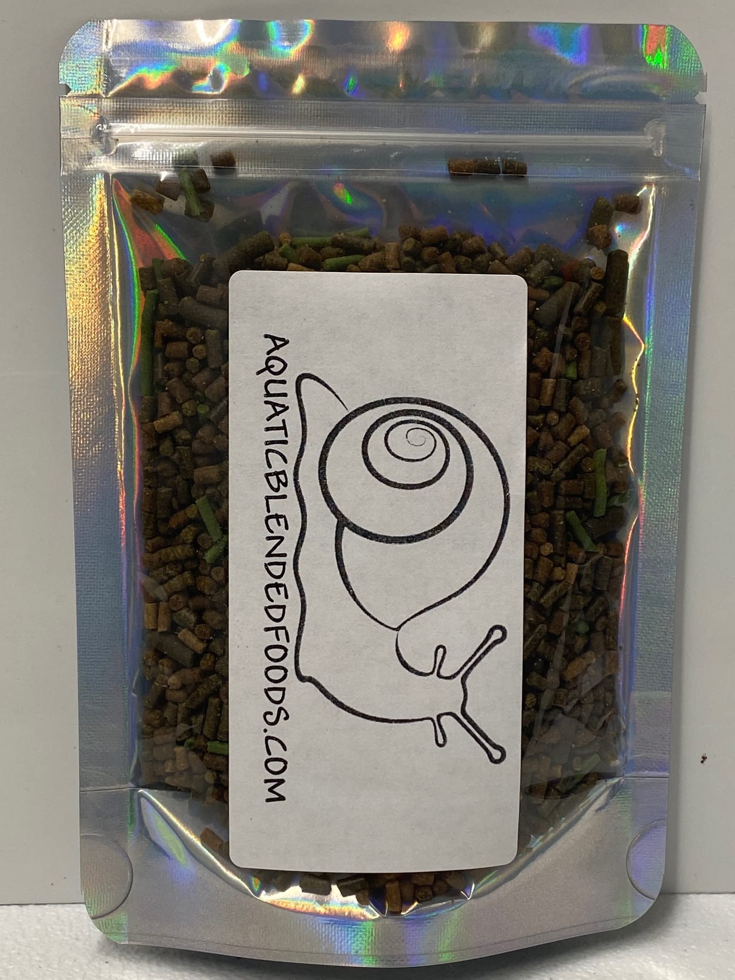 ABF Freshwater Snail Food Mix - Nutrient-Rich Snail, Shrimp, Fish & Crayfish Food with Spirulina Wafers & Calcium - 1oz Sample - Ideal for Aquarium Pets, Tanks & Aquatic Habitats
