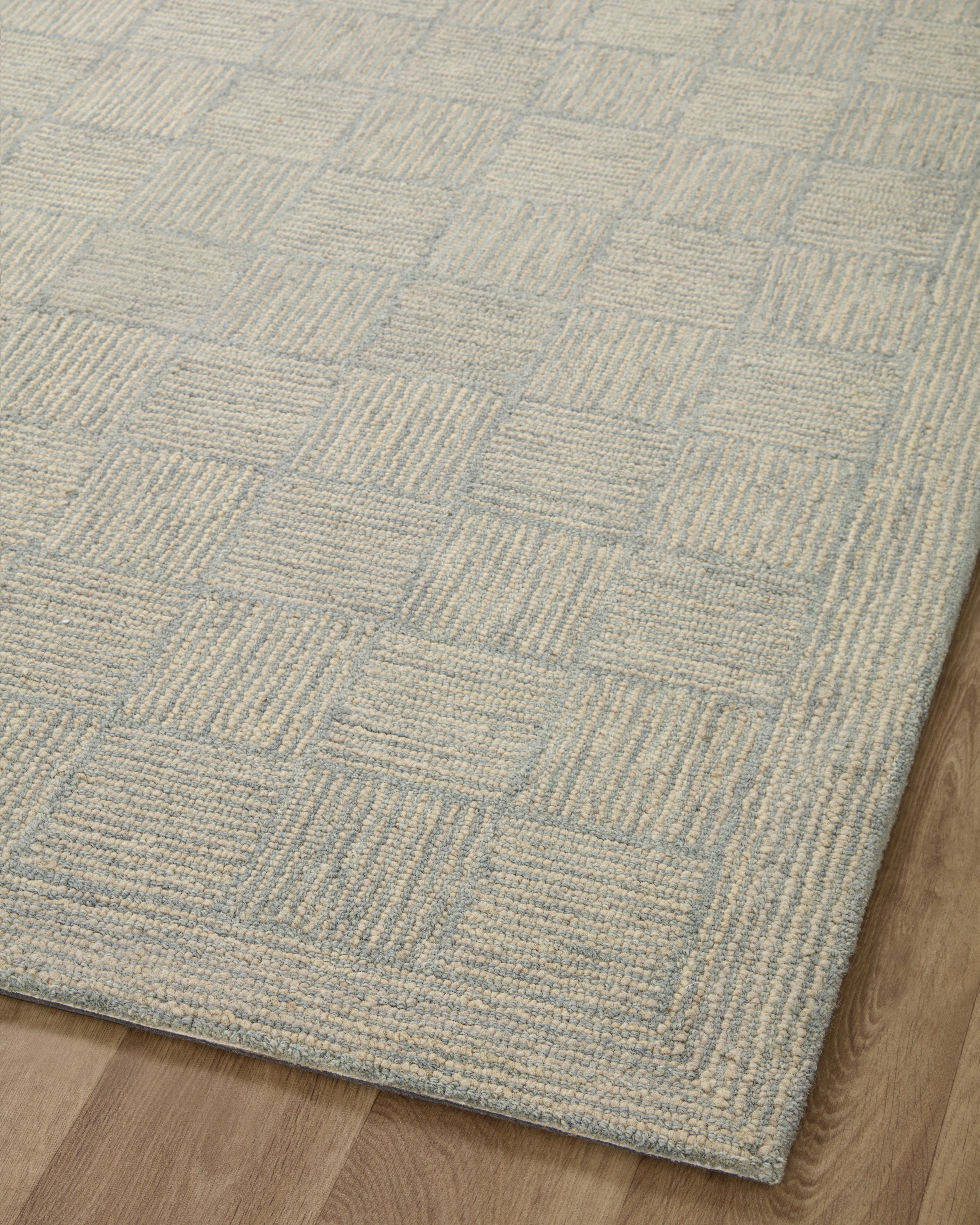 Francis Silver and Sky Blue Area Rug - Soft Plush Modern Living Room Carpet for Home Decor, Bedroom, Dorm, Office | Non-Slip Comfortable Floor Mat