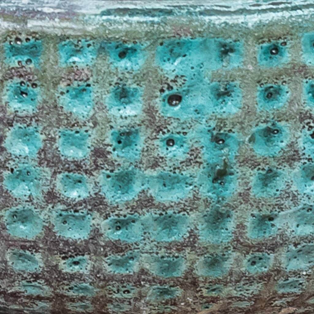 Campania International Escada Verdigris Planter Set of 3 - Elegant Outdoor Garden Planters for Patio, Deck & Home Decor