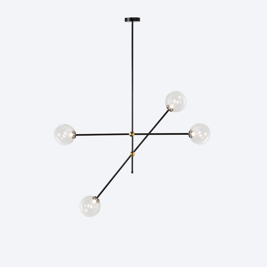APENERA 4-Pack Modern Pendant Lights - Dimmable LED Hanging Fixtures for Kitchen Island, Dining Room, Bedroom, and Living Room Lighting