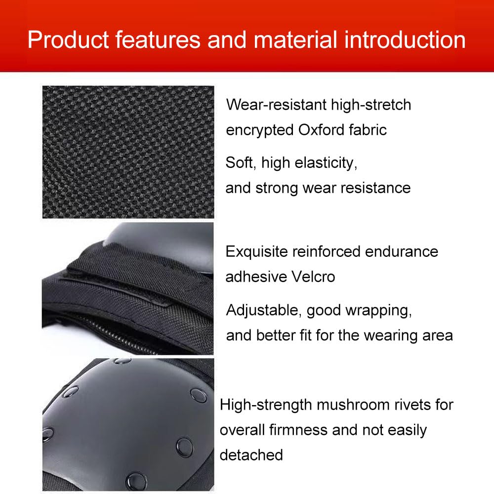 Best 6-in-1 Knee & Elbow Pads Set for Kids/Adults/Youth - Protective Gear for Skateboarding, Biking, Roller Skating & Cycling - Perfect for Outdoor Sports & Extreme Activities