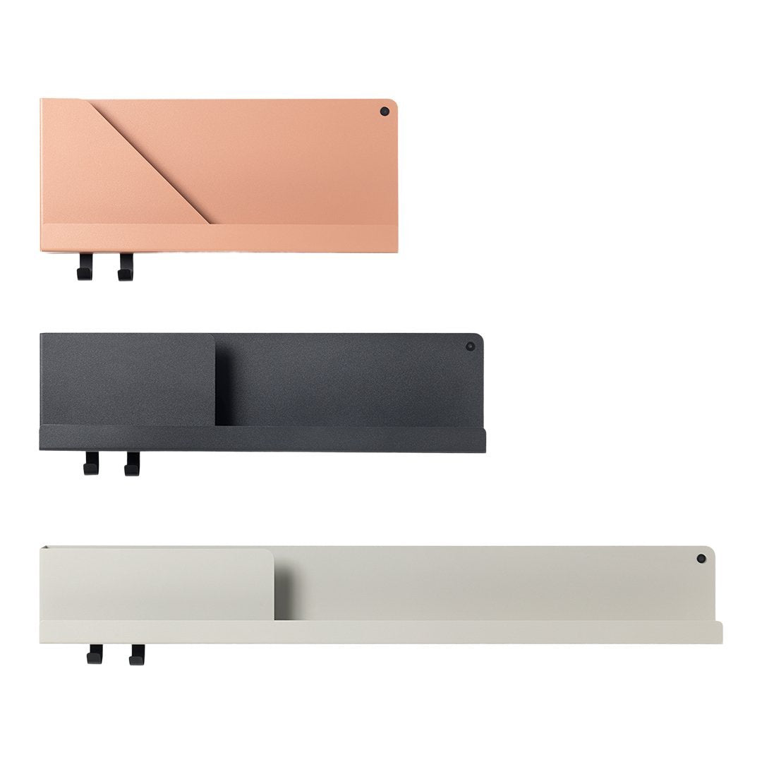 Muuto Johan Van Hengel Folded Shelves - Modern Wall Shelves for Living Room, Bedroom & Office Storage - Stylish Scandinavian Design for Home Decor