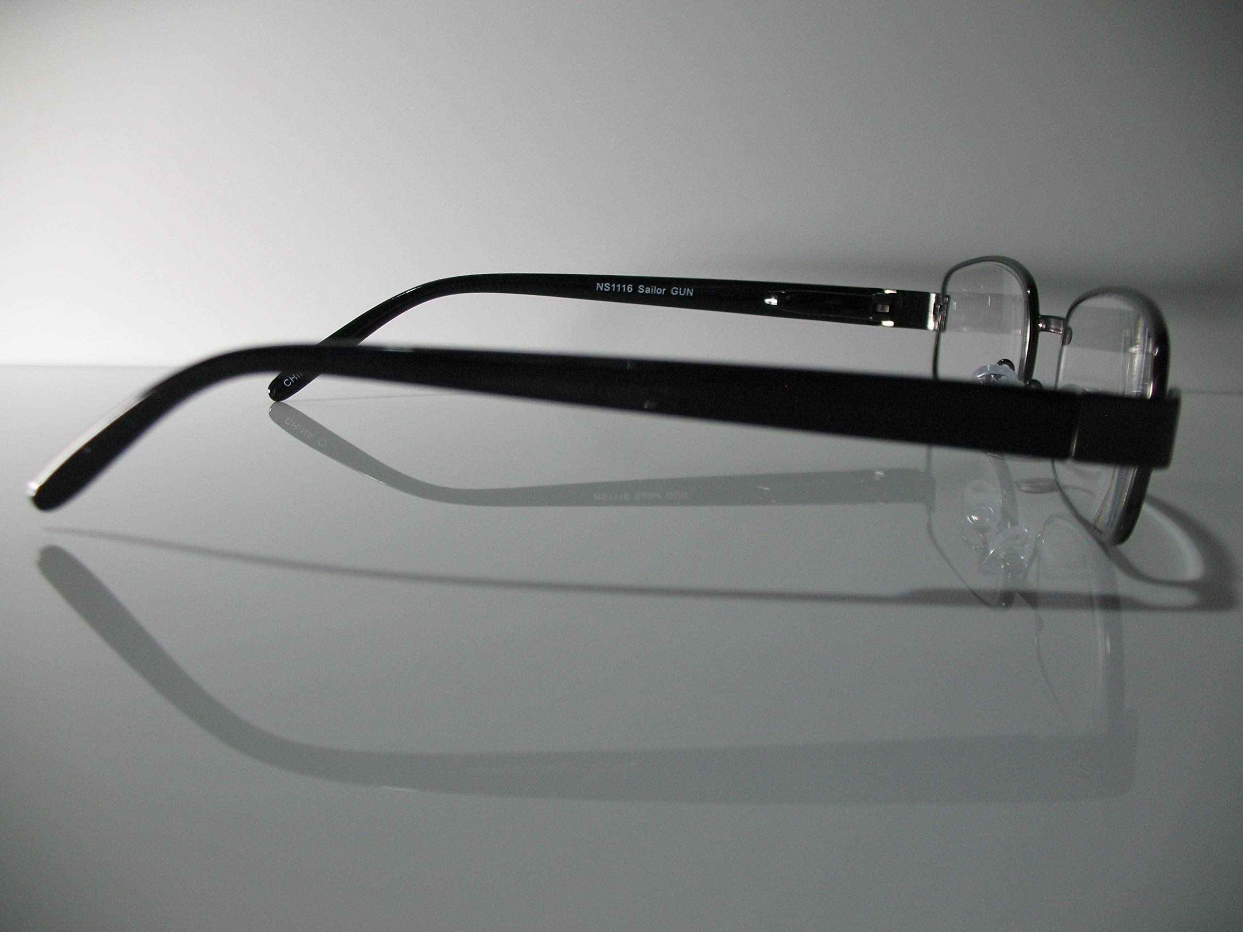Foster Grant Sailor Black Rectangular Reading Glasses +2.75 Strength - Classic Eyewear for Men & Women - Perfect for Reading Books, Using Smartphones, and Computer Work