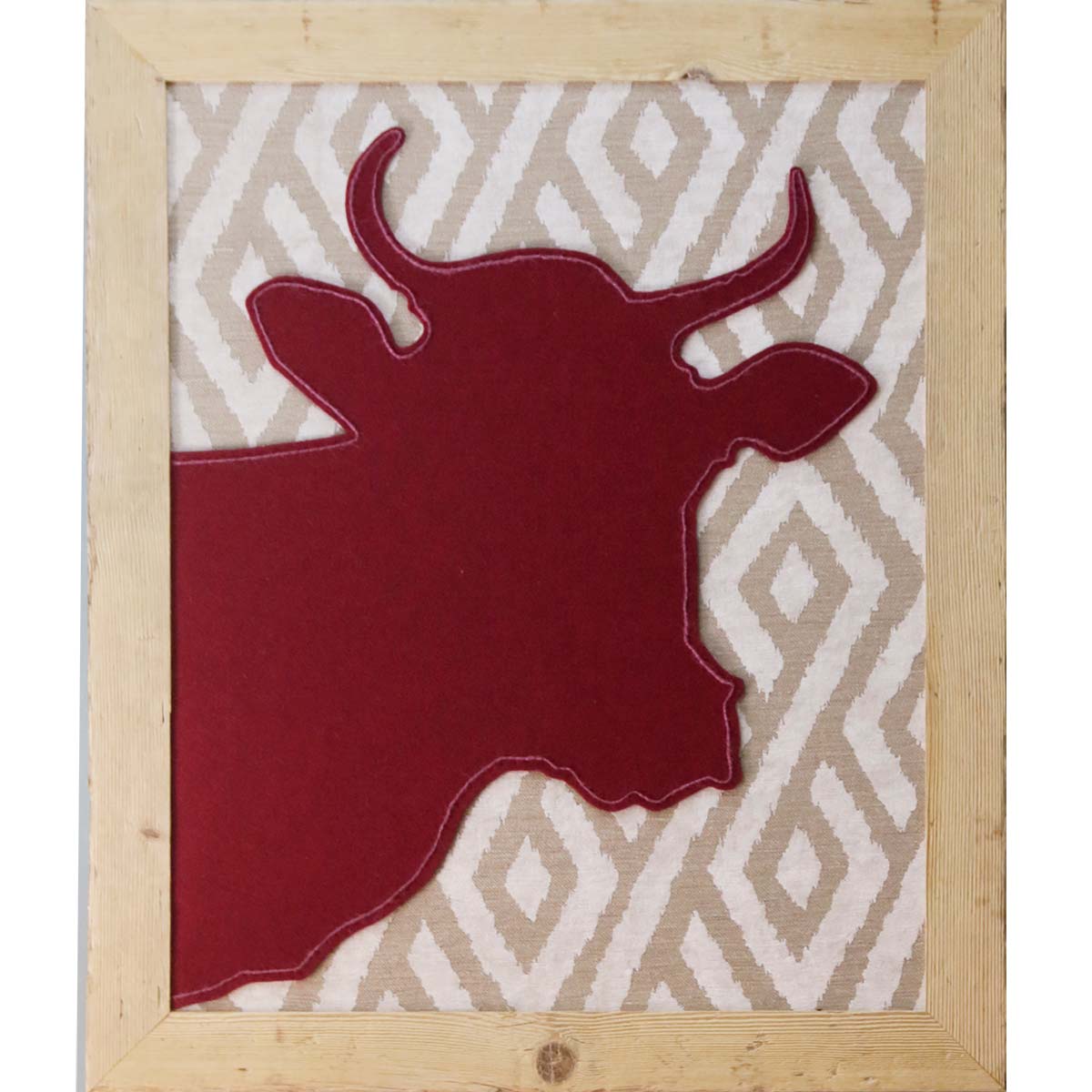 Cow Print Embroidery Sewing Panel - DIY Craft Fabric for Quilting, Home Decor, and Fashion Projects