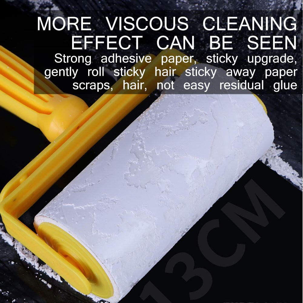 Pet Hair Remover Brush - 2 Pack Sticky Lint Roller for Clothes & Pet Supplies - Home & Travel Use