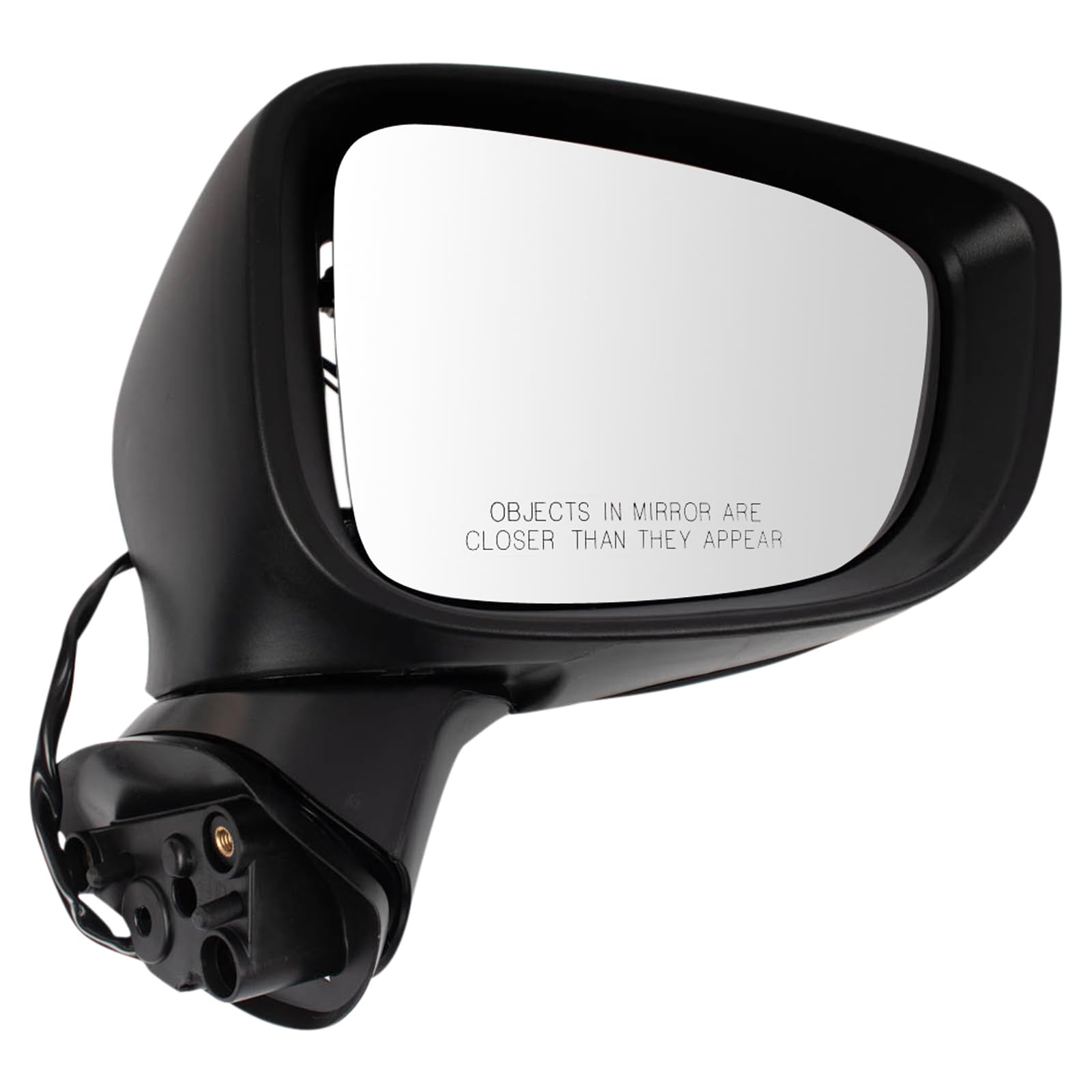 TRQ Driver & Passenger Side Mirror Set - Compatible with 2017-2018 Mazda 3 (Models MA1320184, MA1320229, MA1321184, MA1321229) - Non-Heated, with Housing & Turn Signal - Perfect for Replacement & DIY Auto Repair