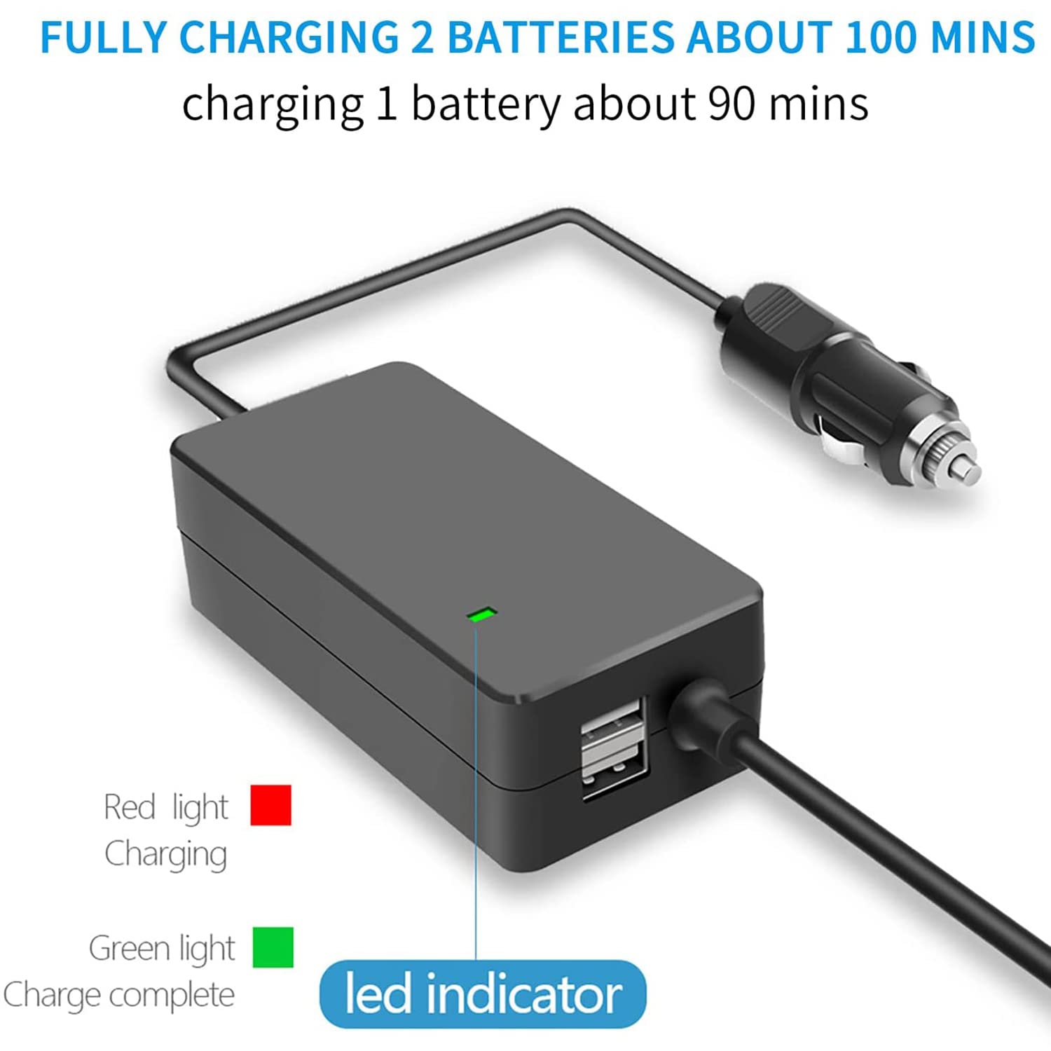 DJI Mavic 3 4-in-1 Fast Battery Charger Hub - Simultaneous Charging for DJI Mavic 3 Drone Batteries & Remote Controller - Portable Travel Charging Station for Aerial Photography Enthusiasts