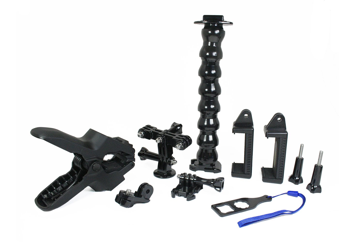 Livestream Gear® - Dual Device Jaws Clamp for Streaming & Video Recording - Compatible with 2 Phones, Sports Cameras & Canon DSLRs - Adjustable Angles - Perfect for Live Streaming, Vlogging & Multi-Angle Video Shoots