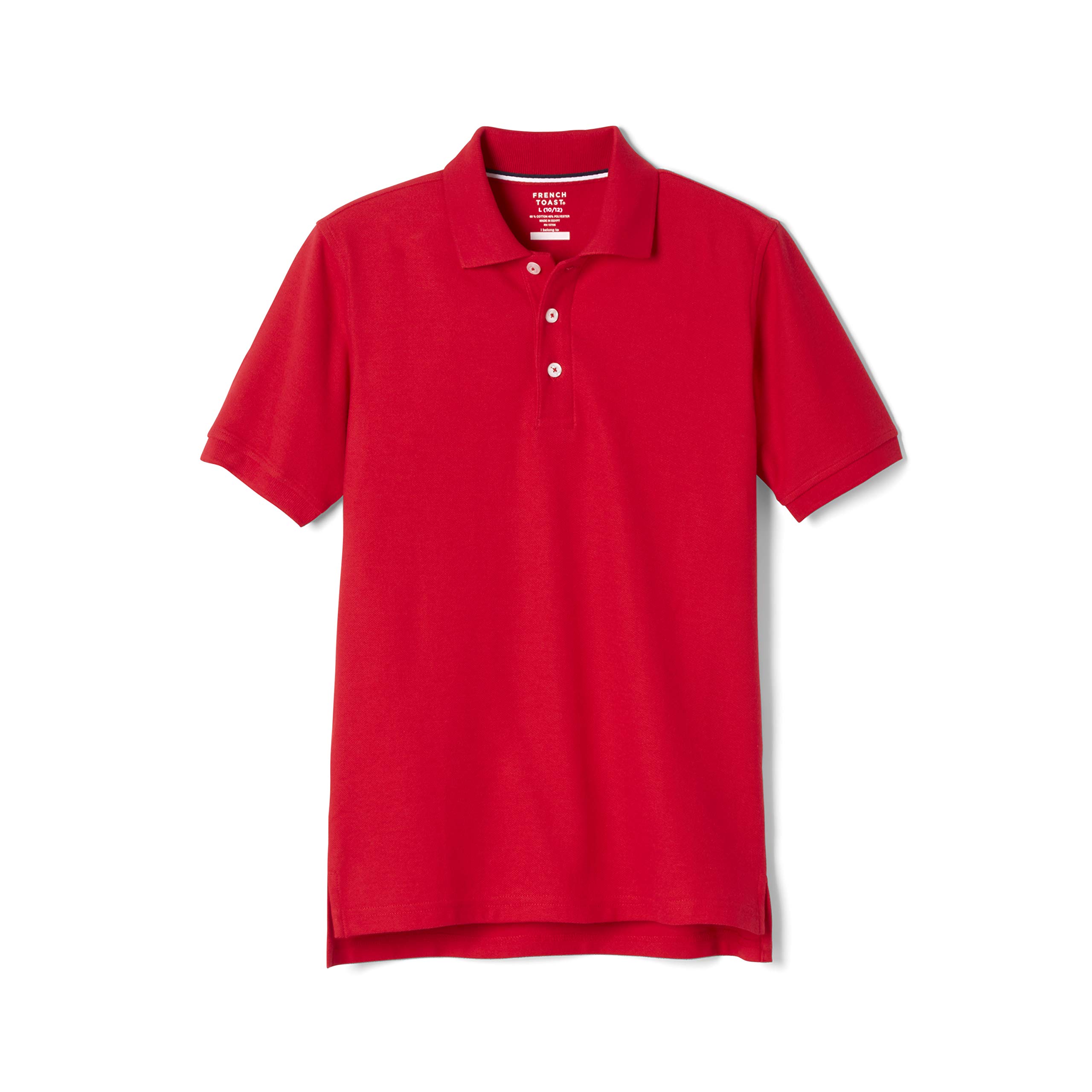 French Toast Boys Short Sleeve Pique Polo Uniform Shirt - Standard & Husky Sizes - Comfortable School Uniform for Kids - Perfect for Class, Play & Special Occasions