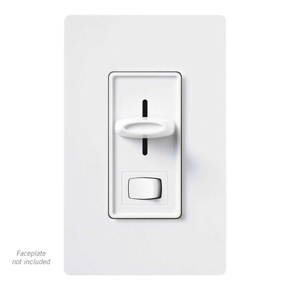 Lutron Skylark SCL-153P-WH 150W Single Pole/3-Way Dimmer Switch for Indoor Lighting - Perfect for Living Rooms, Bedrooms & Home Theater Setup