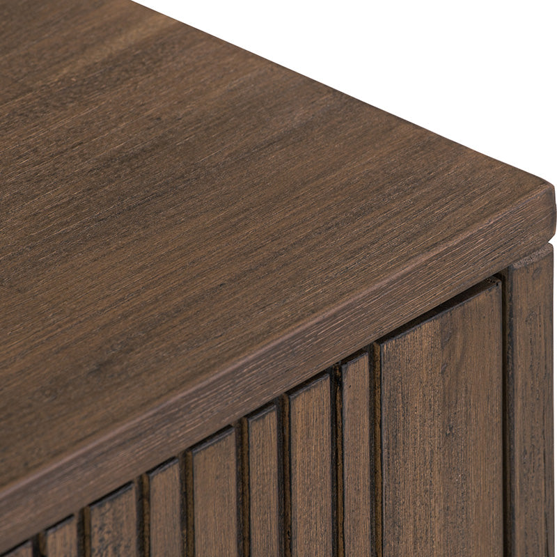 Solid Acacia Wood TV Stand 200cm - Hamilton Entertainment Unit in Toffee Color | Perfect for Living Room & Home Theater Setup