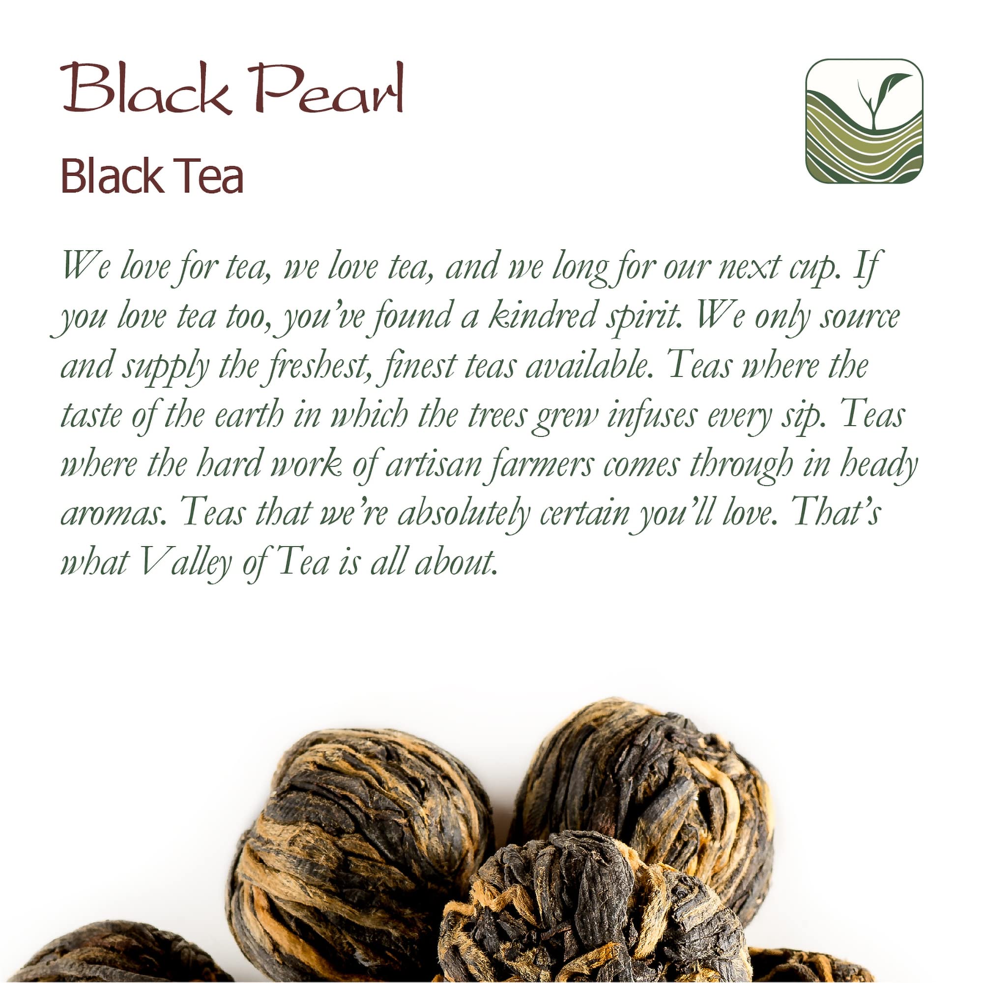 Premium Yunnan Black Dragon Pearls Tea - Strong & Malty - Perfect for Afternoon Tea
