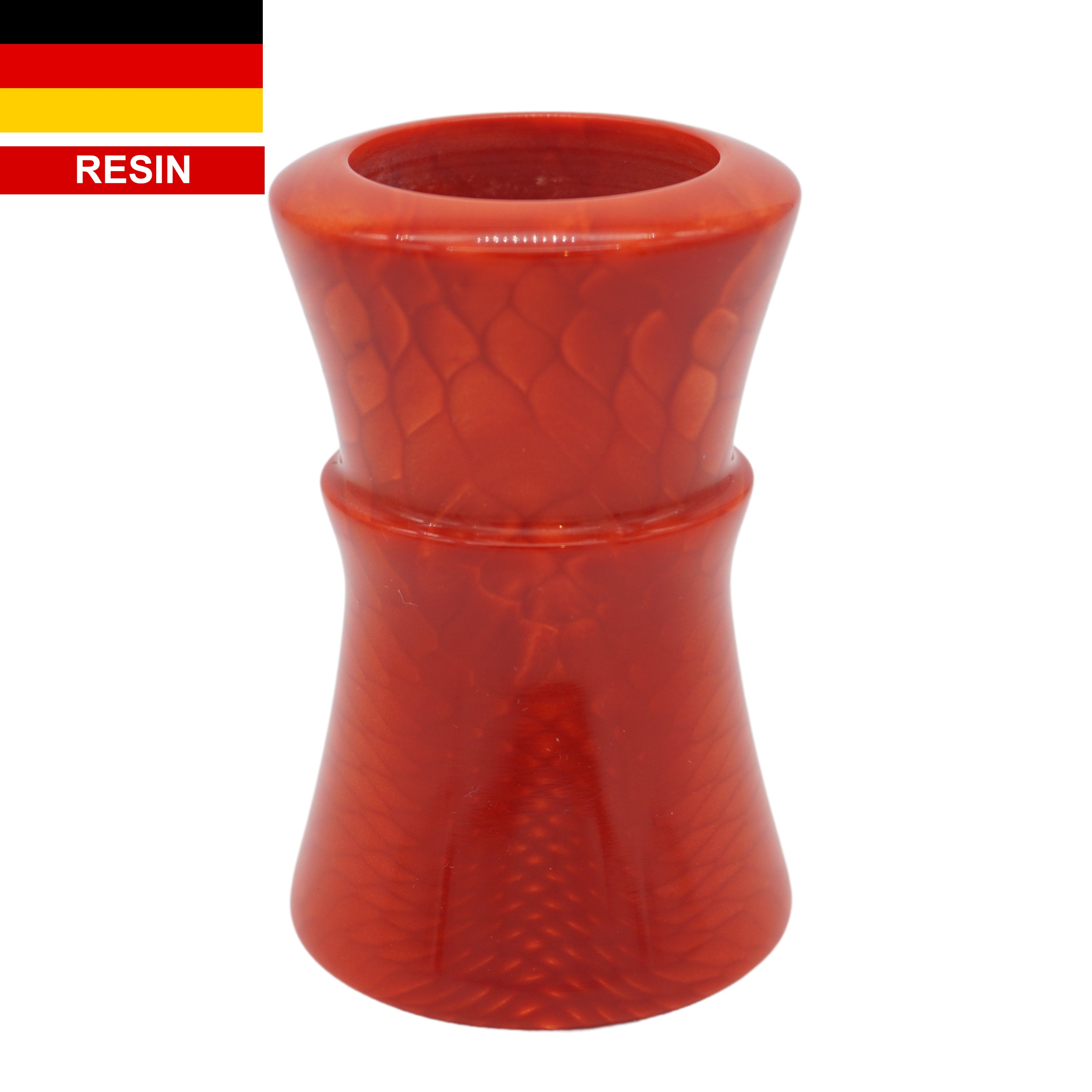 Premium Red Snakeskin Handcrafted Shaving Brush Handle - Fits 24mm & 26mm Knots - Perfect for Wet Shaving, Grooming Kits & Luxury Bathroom Essentials