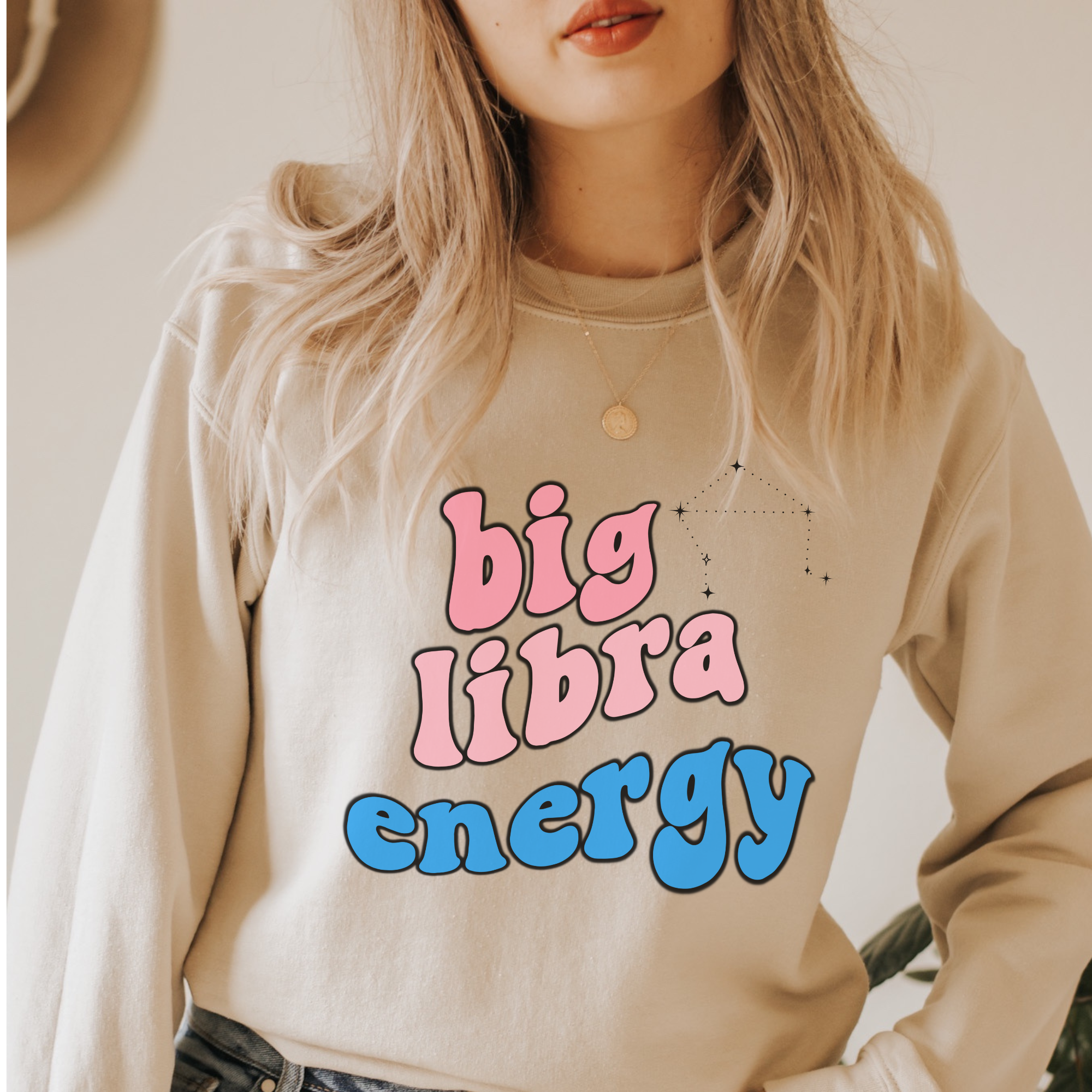 Libra Sweatshirt - Big Libra Energy Zodiac Sweater for Astrology Lovers | Perfect Birthday Gift for Libra Women & Men | Cozy Fall Fashion for Horoscope Enthusiasts